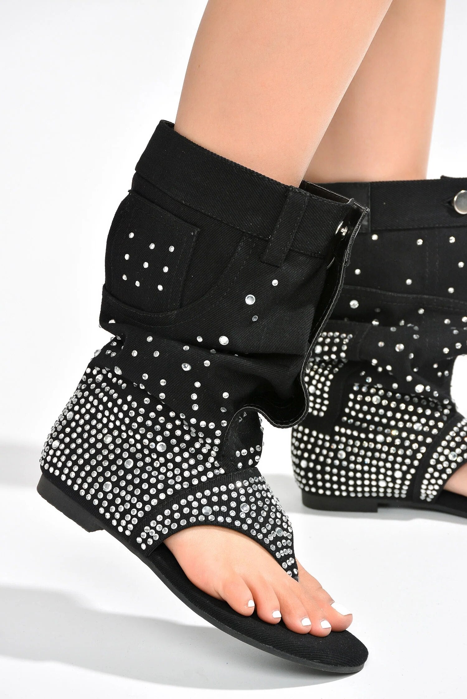 Summer Women Crystal Sandal Ethnic Style Boots - ShopEbonyMonique