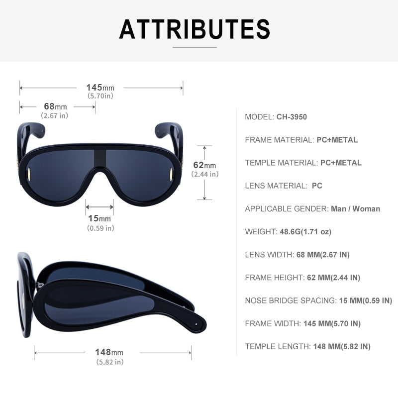 Wave Mask Sunglasses - ShopEbonyMonique