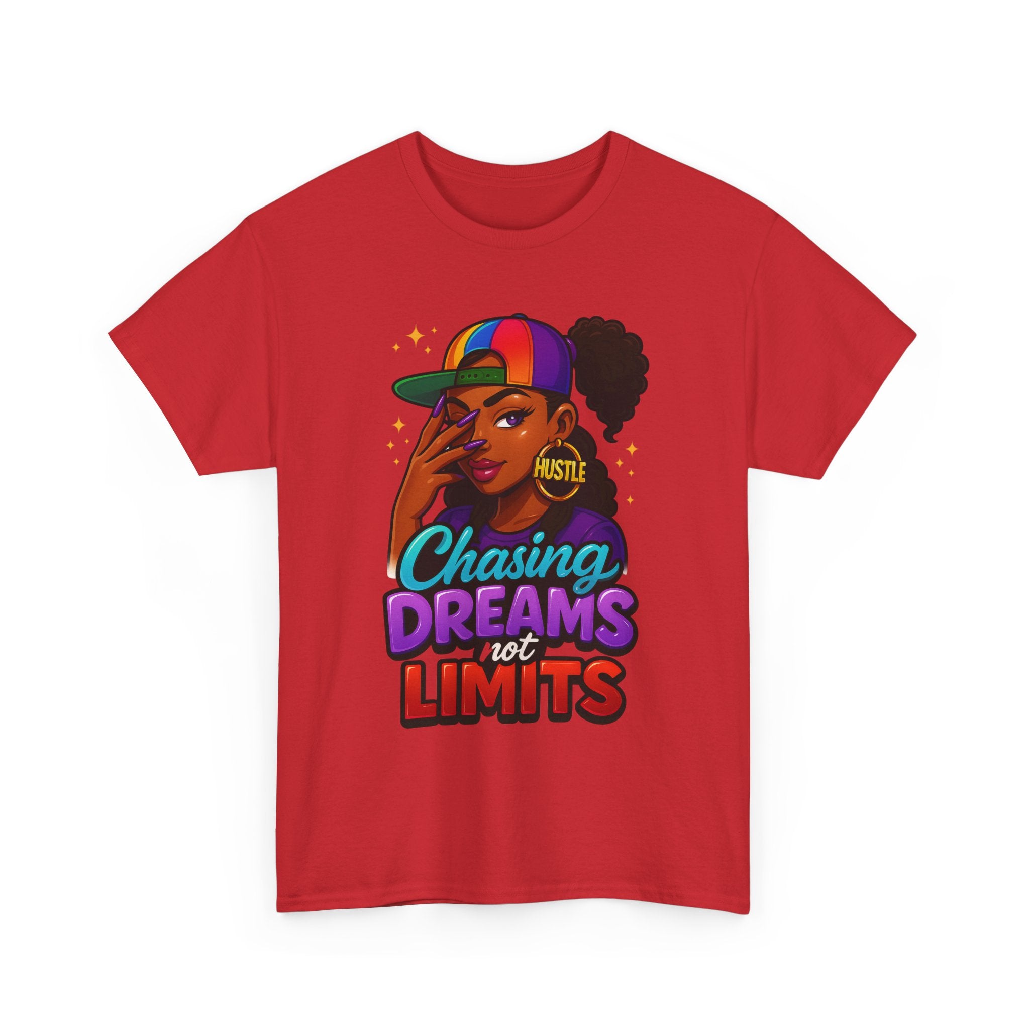 Chasing Dreams Unisex Heavy Cotton Tee - Inspirational Hustle Shirt