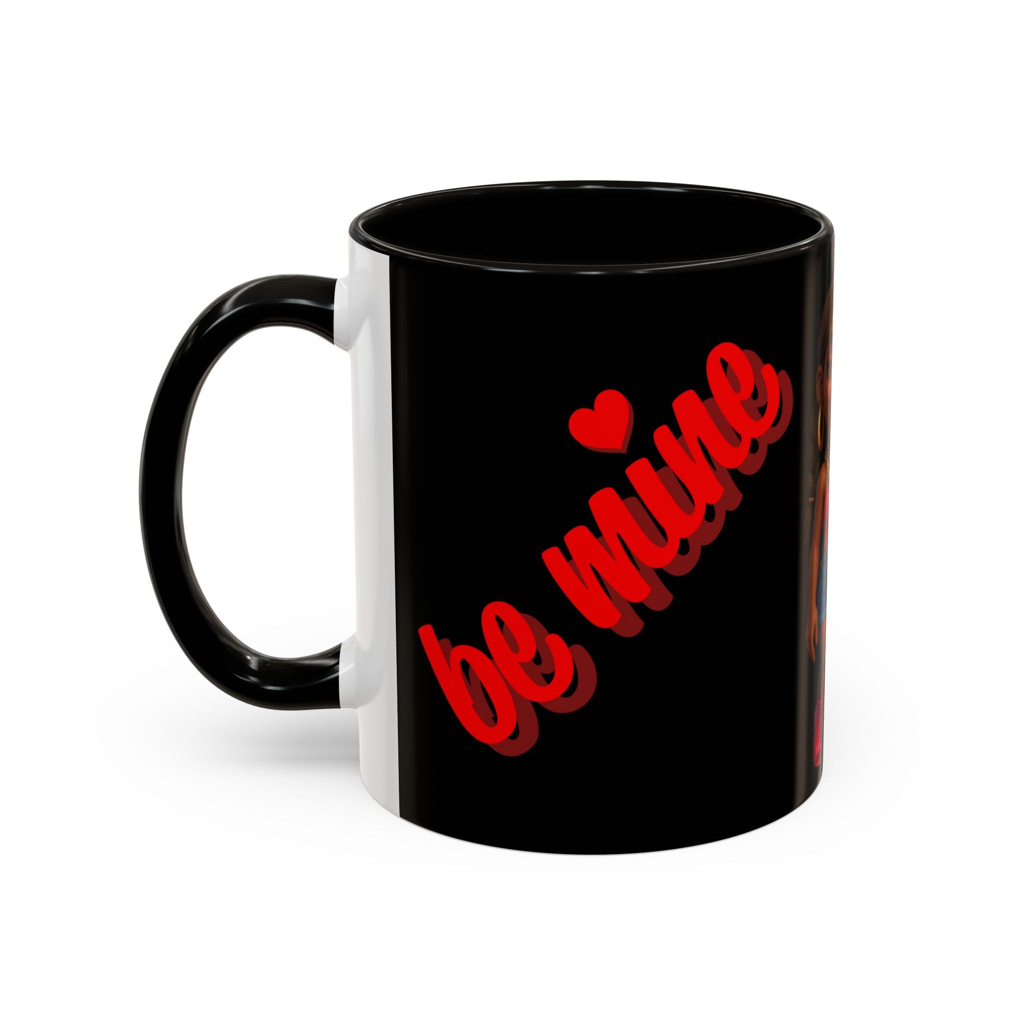 Colorful Be Mine Mug - Fun Couple Design, Perfect Gift for Love and Friendship