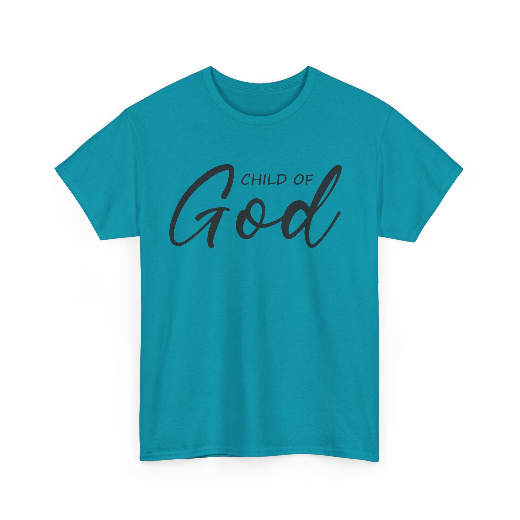 Child of God Unisex Heavy Cotton Tee - Faith T-Shirt, Spiritual Gift, Church Events, Casual Wear, Everyday Comfort