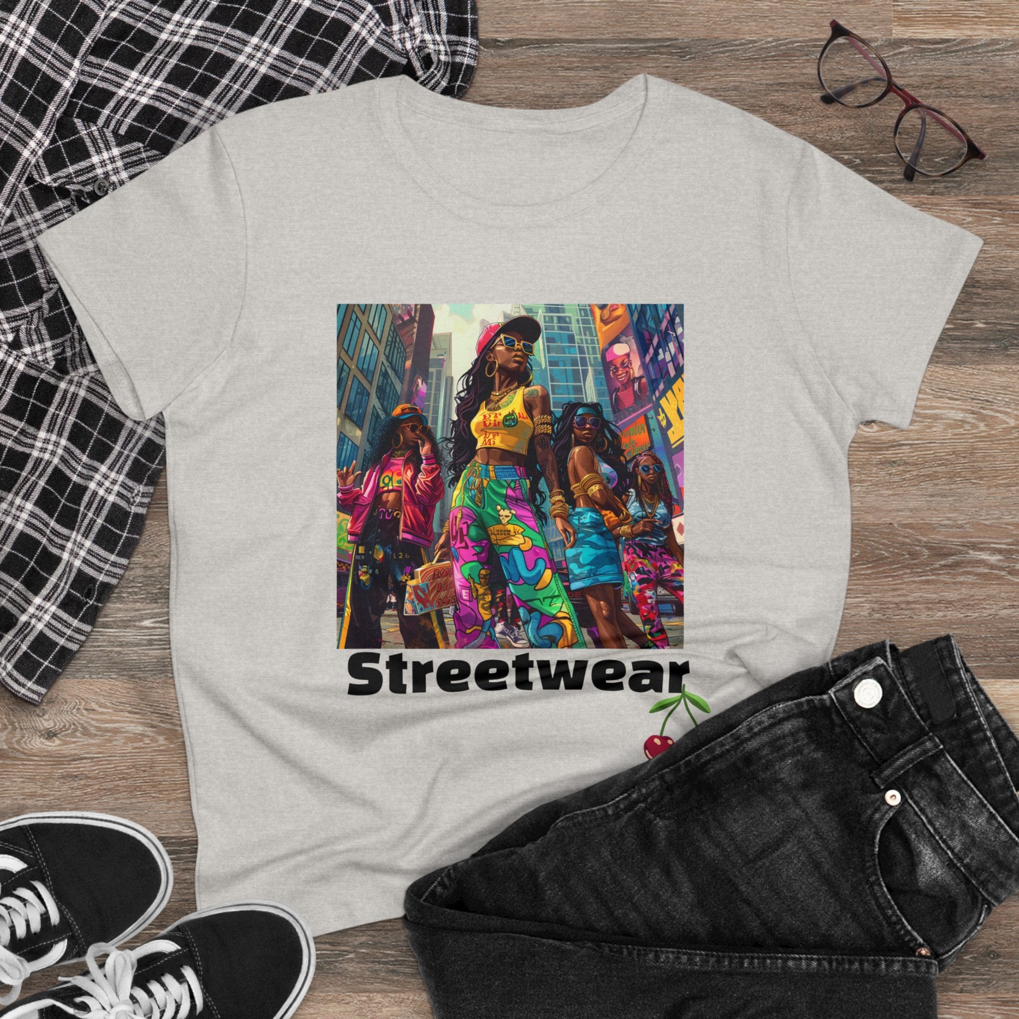 Streetwear Women's Cotton Tee - ShopEbonyMonique