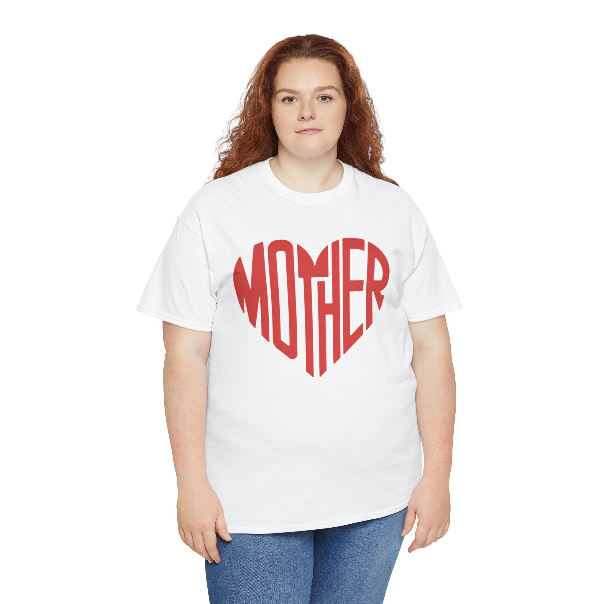 Mother Heart Unisex Heavy Cotton Tee - Perfect Gift for Mother's Day