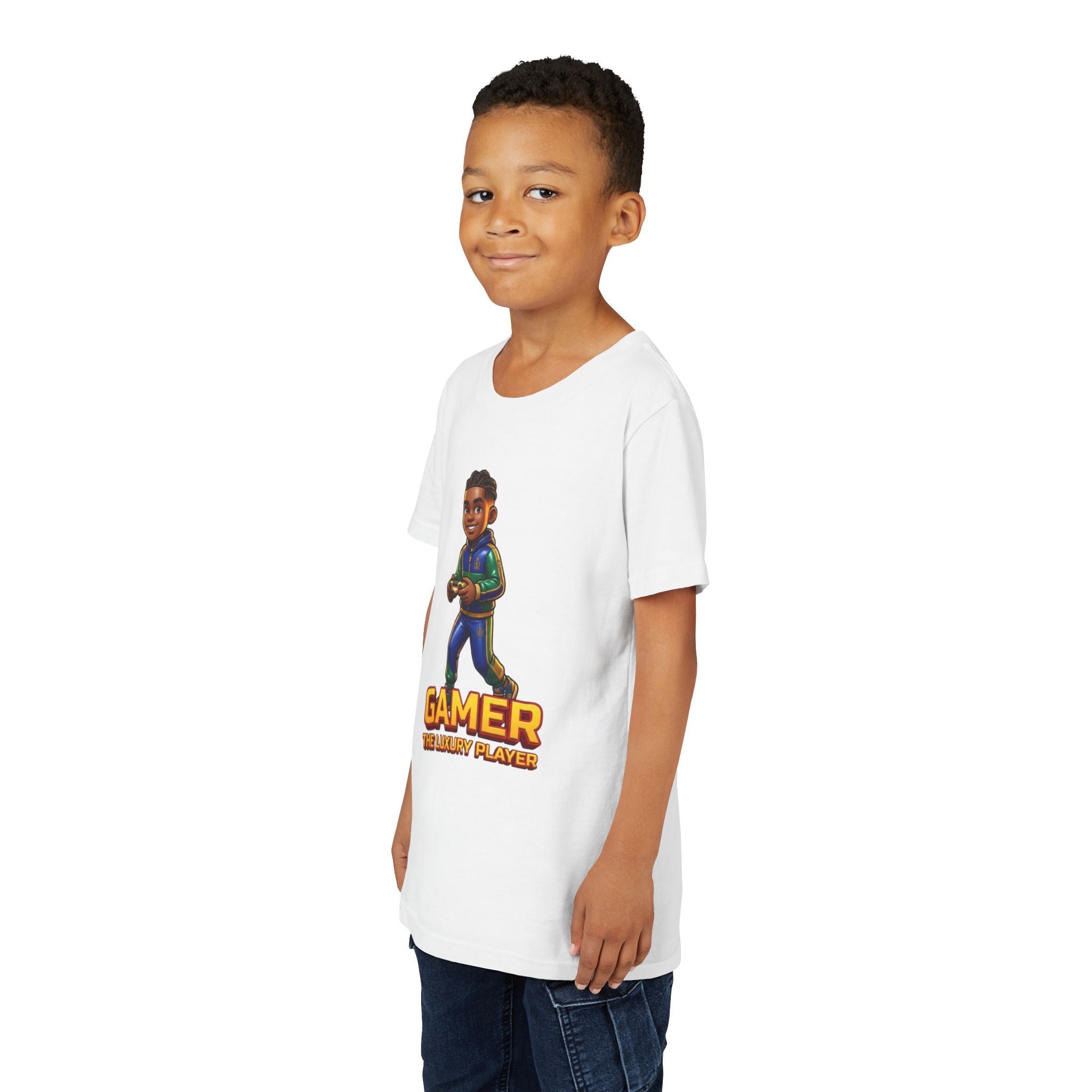 Youth Gamer T-Shirt — "Gamer The Next Player" Kids Video Game Tee