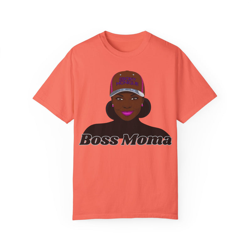 Boss Moma Unisex Garment-Dyed T-Shirt - Empowerment Tee for Moms