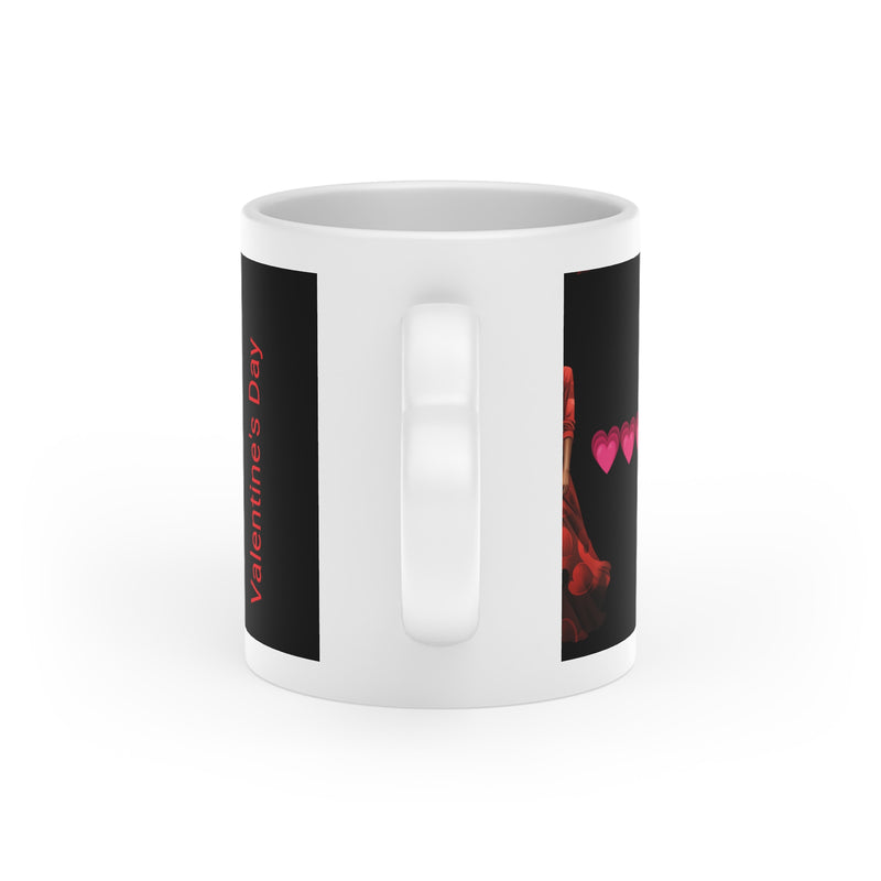 Valentine's Day Heart-Shaped Mug