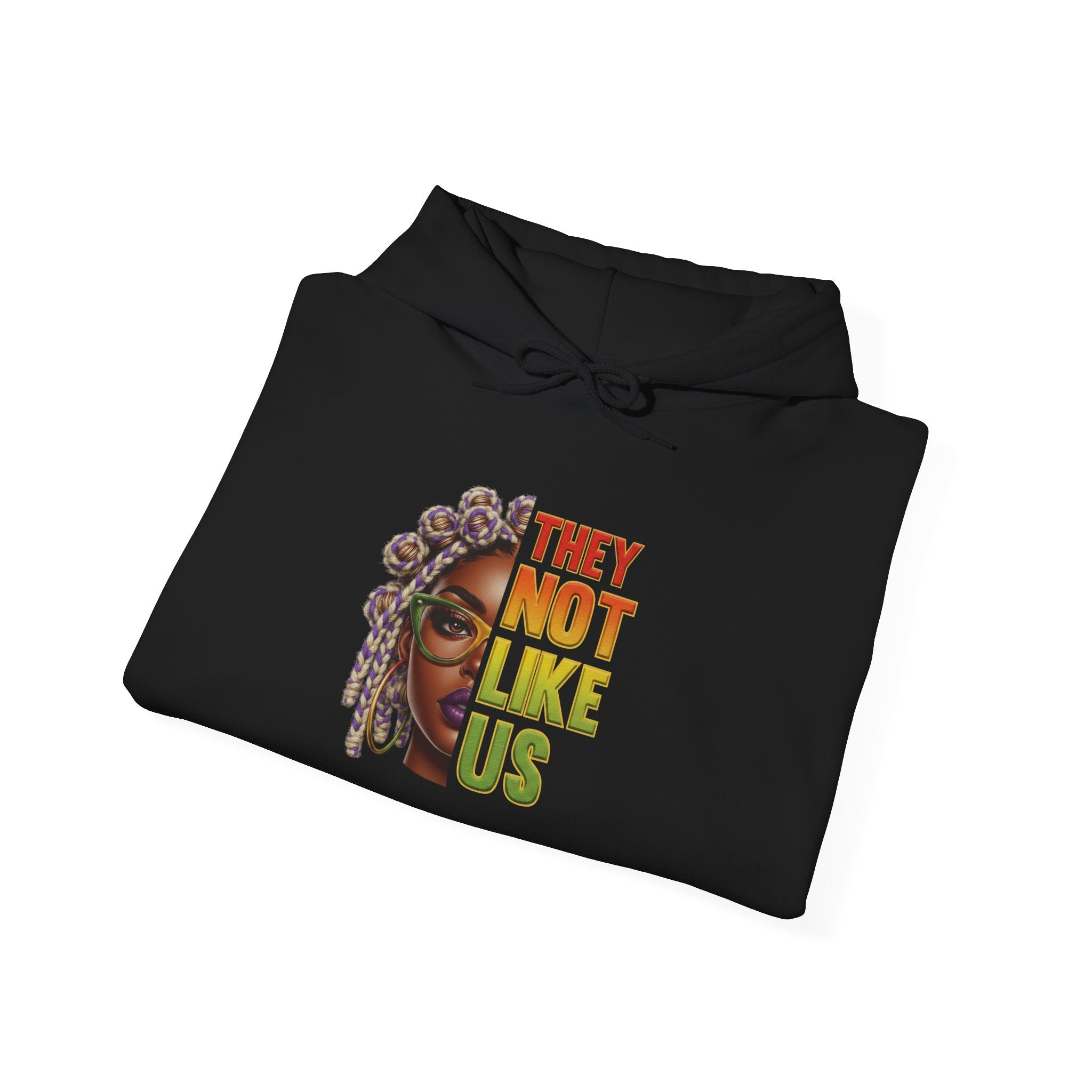 They Not Like Us Hoodie — Afrocentric Statement Pullover