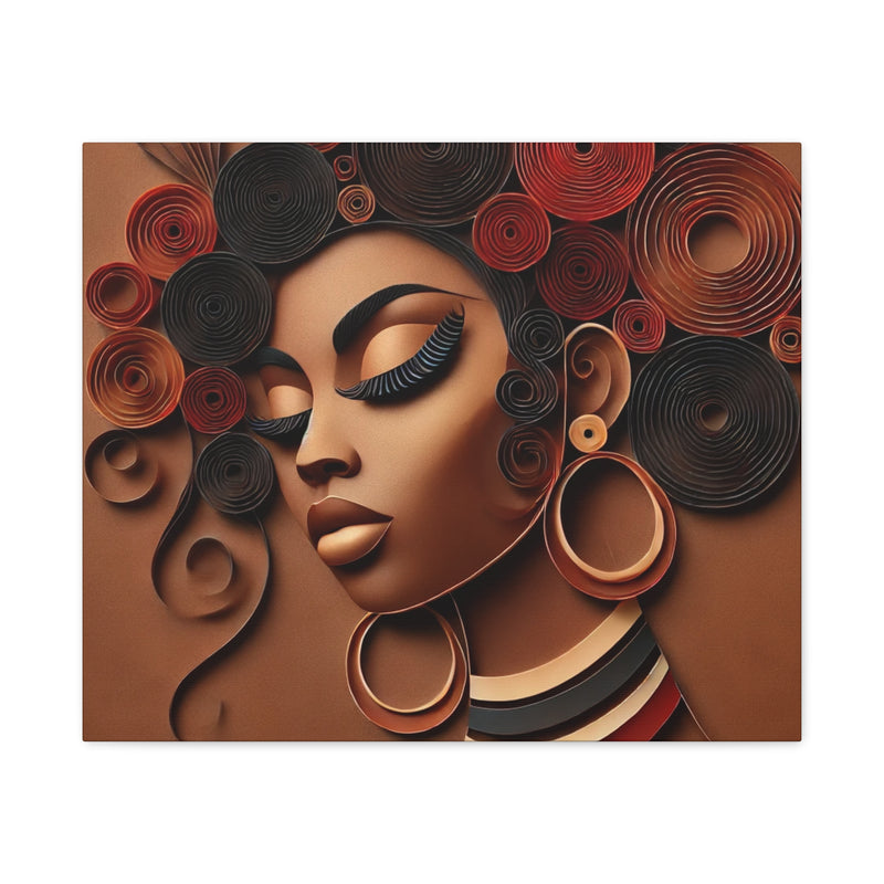 Crowned in Heritage Canvas Art - Contemporary Portrait for Home Decor