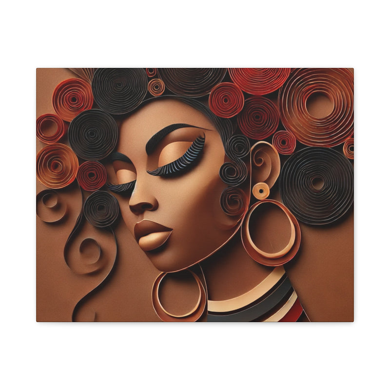 Crowned in Heritage Canvas Art - Contemporary Portrait for Home Decor