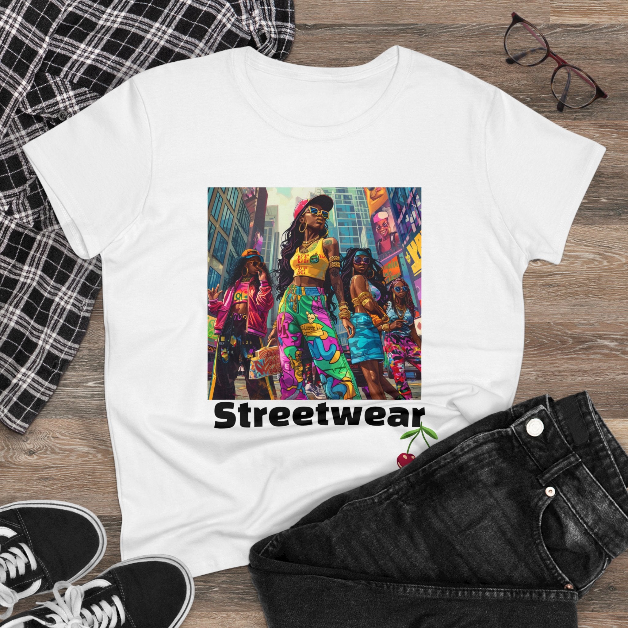 Streetwear Women's Cotton Tee - ShopEbonyMonique