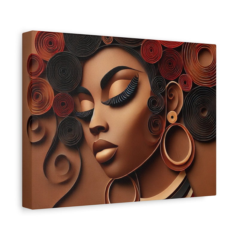 Crowned in Heritage Canvas Art - Contemporary Portrait for Home Decor