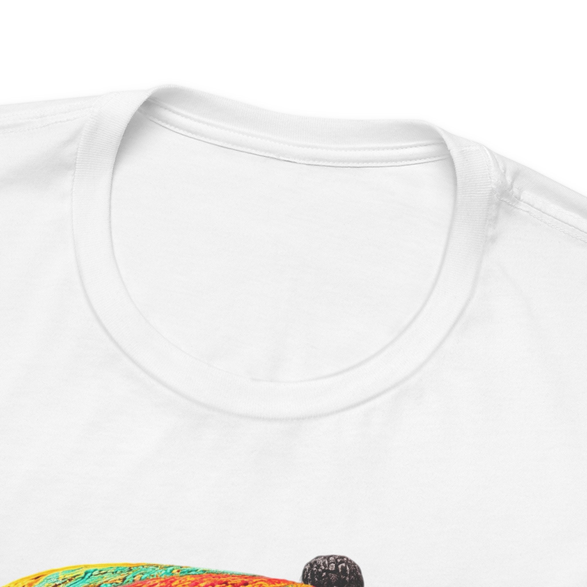Cute Dog Graphic Tee — Rasta Hat Puppy Portrait T-Shirt