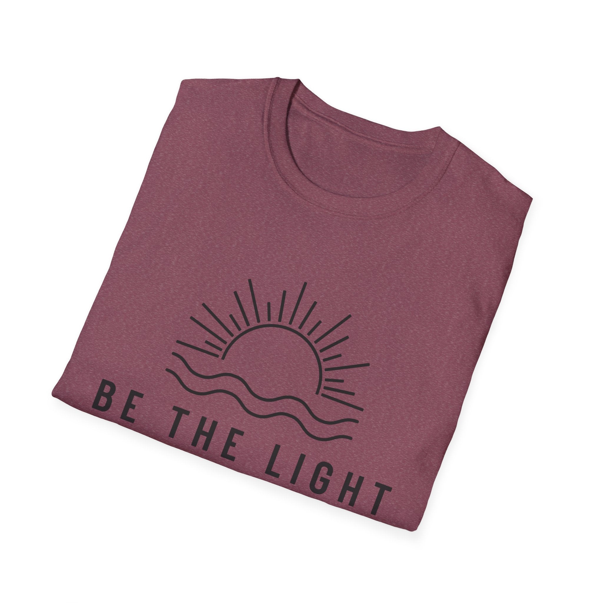 Be The Light Unisex T-Shirt - Inspirational Christian Apparel, Faith-Based Gift, Summer Wear, Positive Vibes, Matthew 5:14