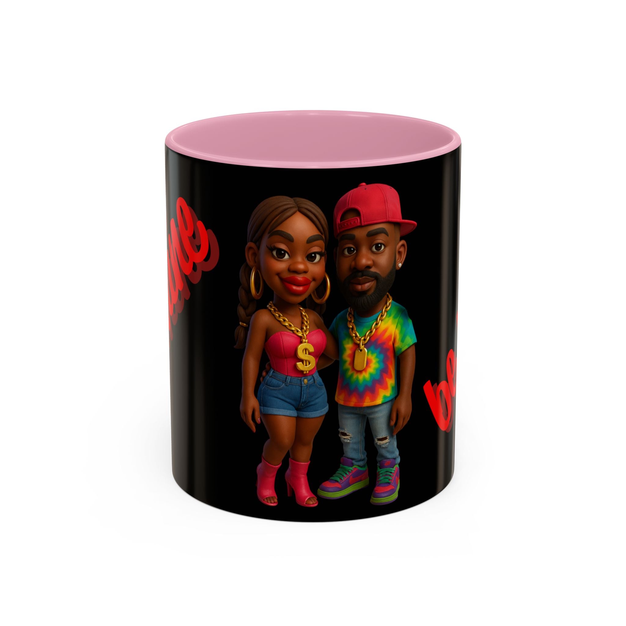 Colorful Be Mine Mug - Fun Couple Design, Perfect Gift for Love and Friendship