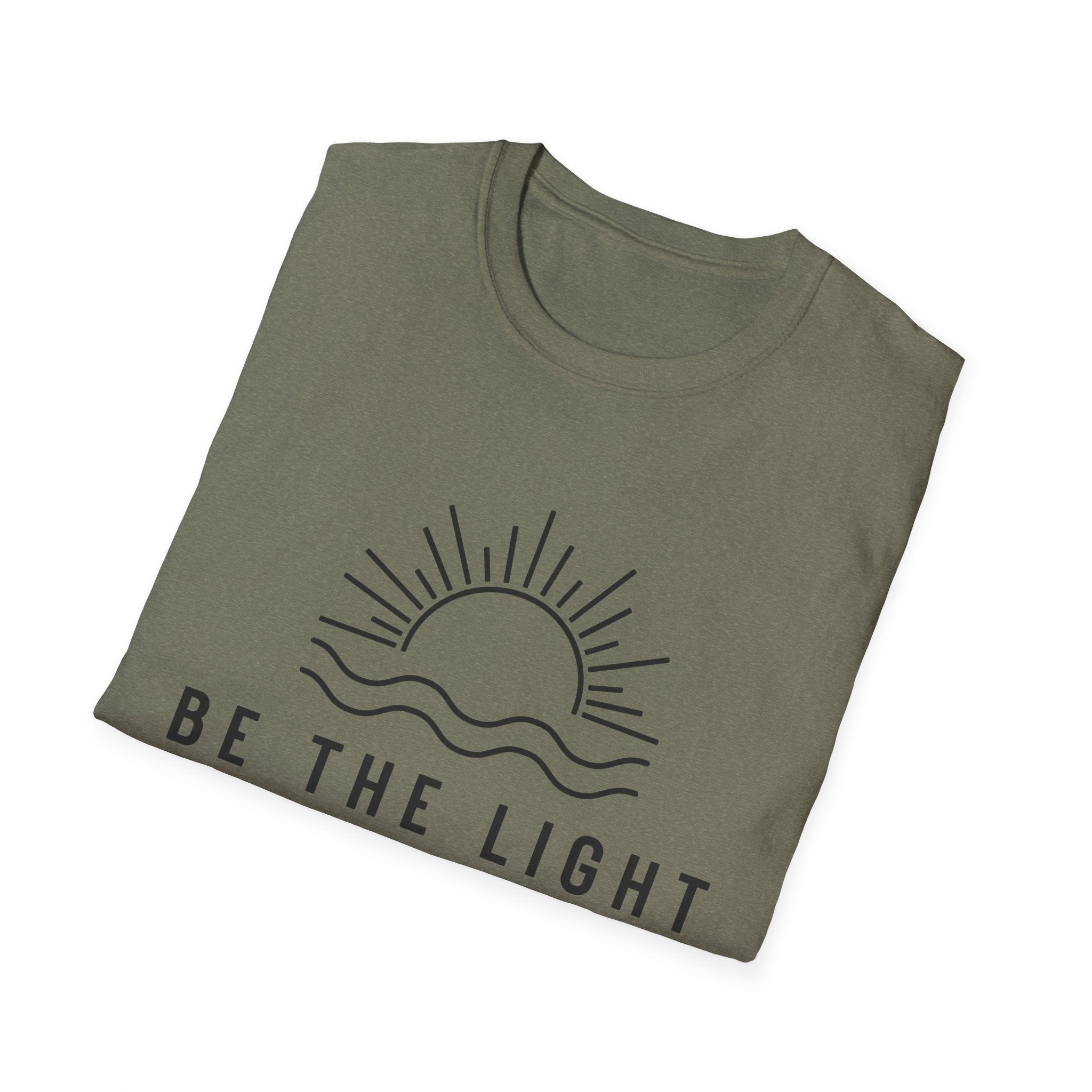 Be The Light Unisex T-Shirt - Inspirational Christian Apparel, Faith-Based Gift, Summer Wear, Positive Vibes, Matthew 5:14