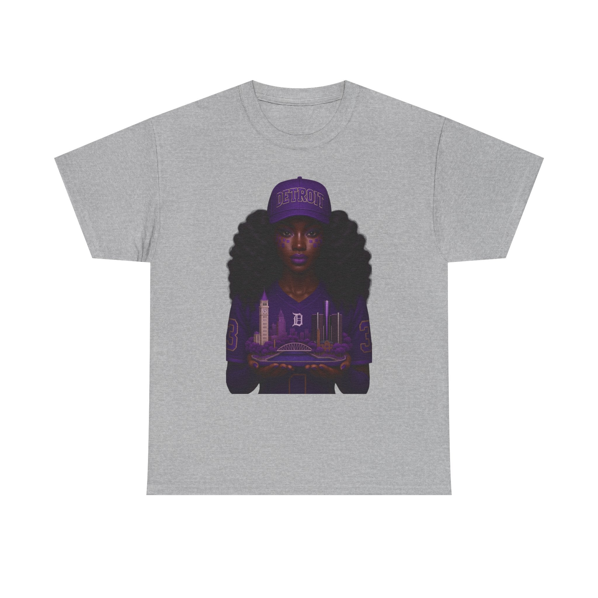 Purple Urban Culture Unisex Tee, Black Girl Magic Shirt, Empowerment T-Shirt, Hip Hop Fashion Top, Streetwear Outfit