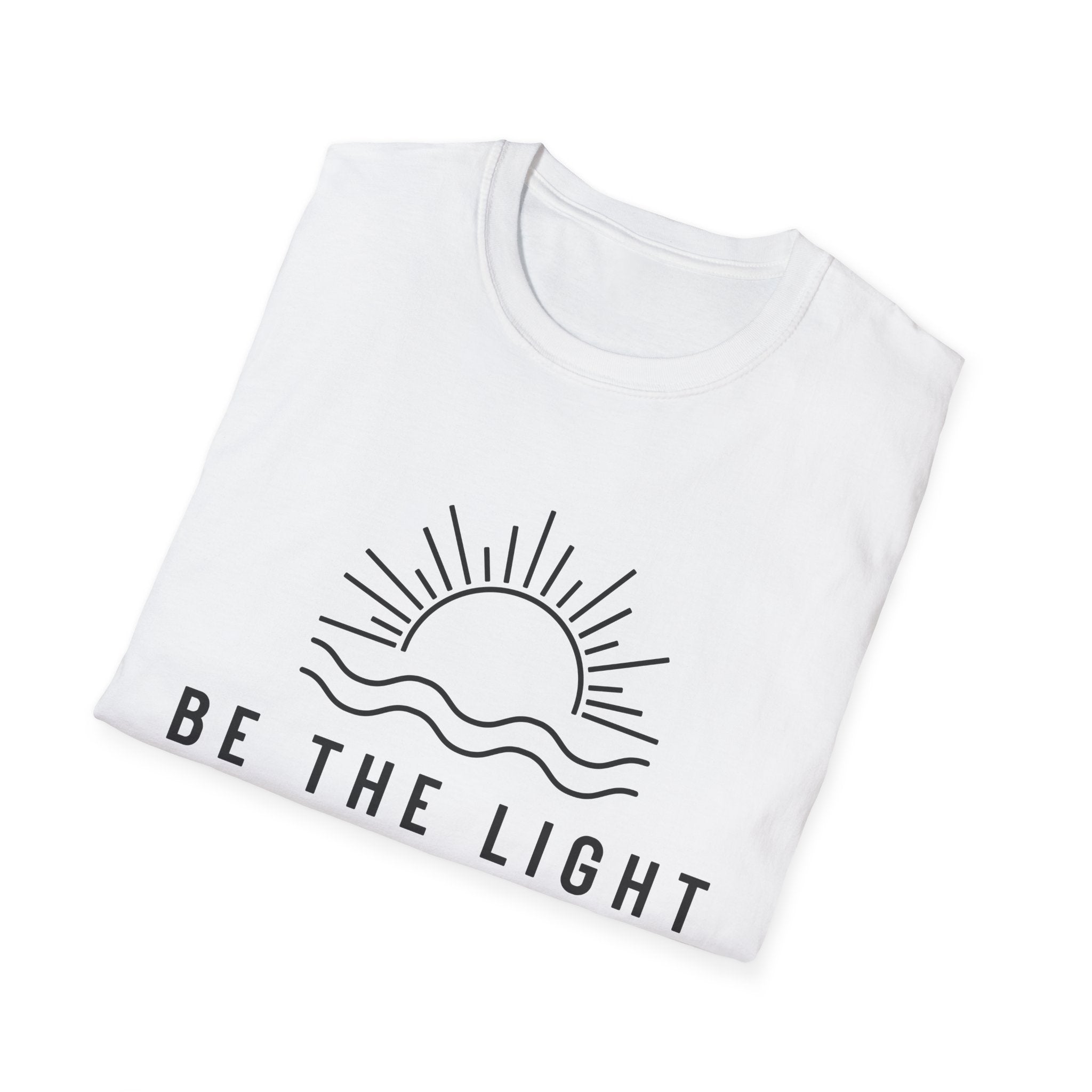 Be The Light Unisex T-Shirt - Inspirational Christian Apparel, Faith-Based Gift, Summer Wear, Positive Vibes, Matthew 5:14