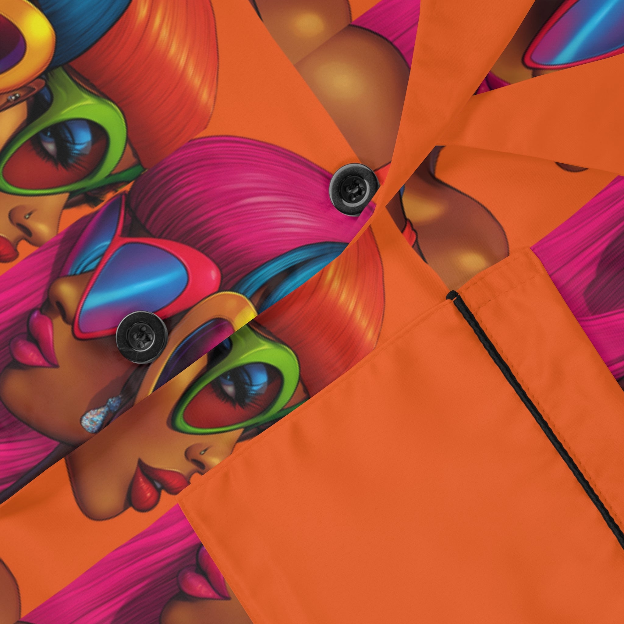 Vibe Vibrant Women's Satin Pajamas - Bold Print for Stylish Relaxation