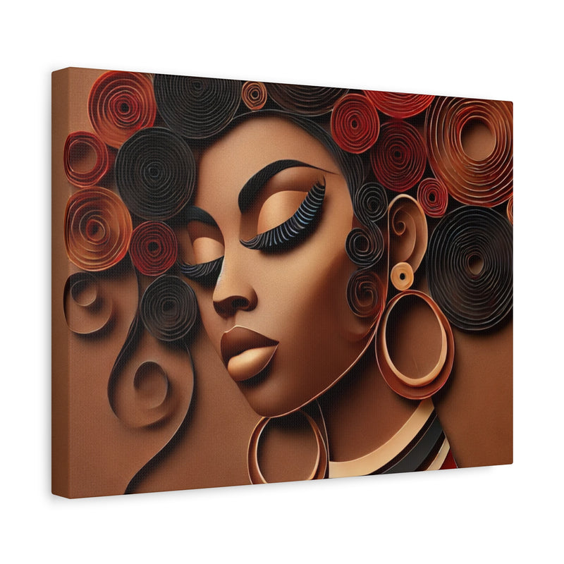 Crowned in Heritage Canvas Art - Contemporary Portrait for Home Decor