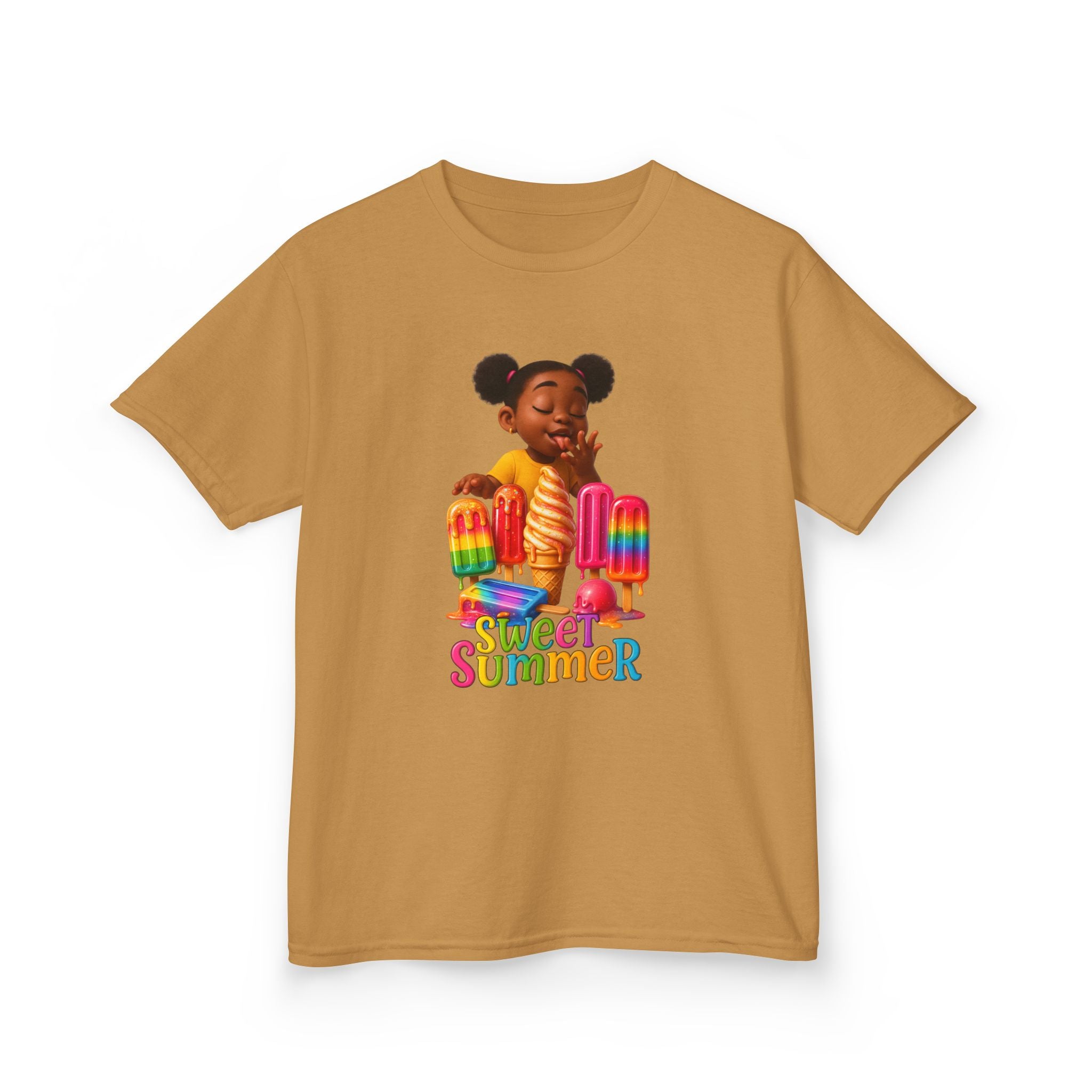 Kids Summer Ice Cream Tee - "Sweet Summer" Graphic T-Shirt