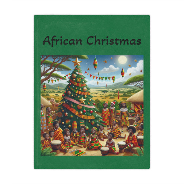 African Christmas Microfiber Blanket