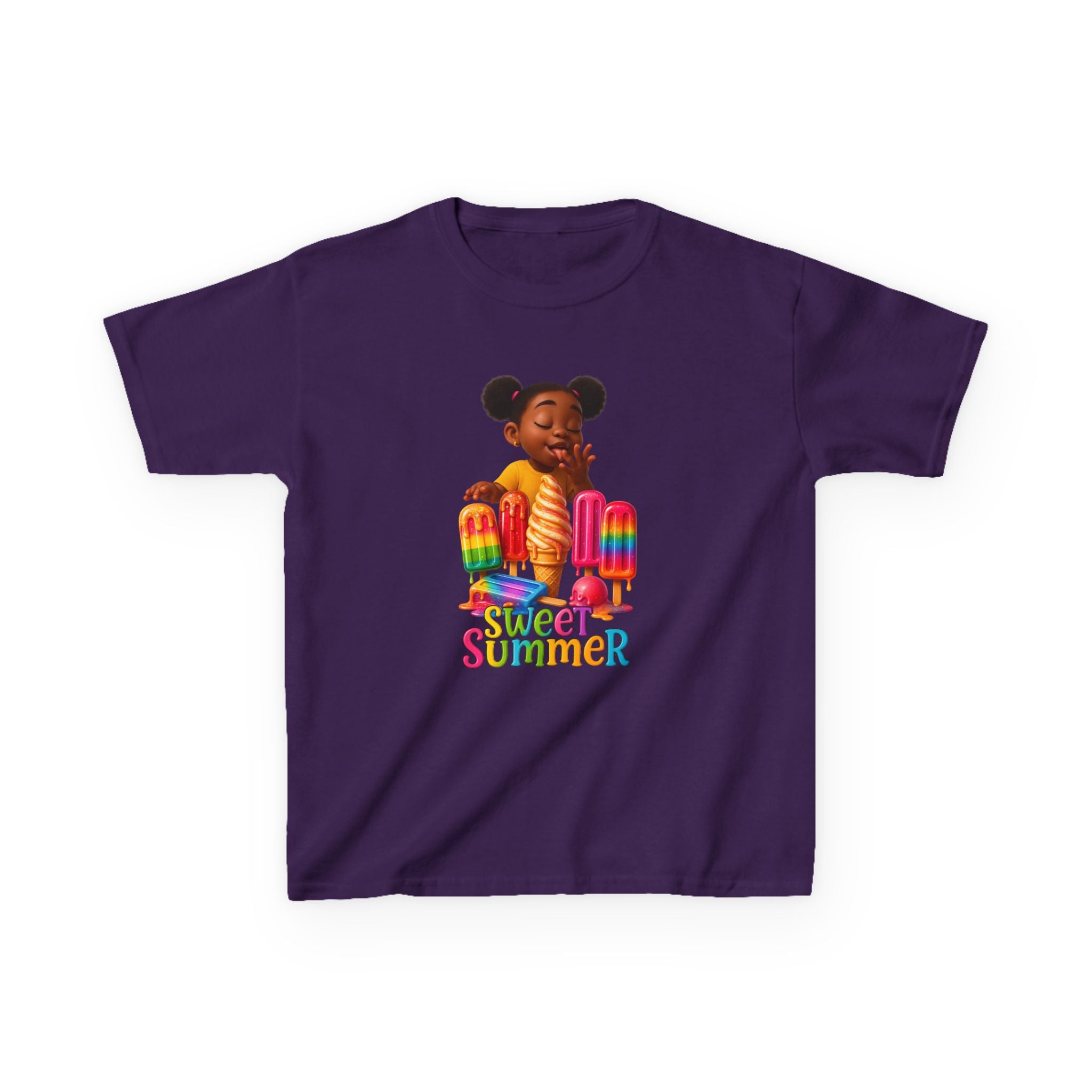 Kids Summer Ice Cream Tee - "Sweet Summer" Graphic T-Shirt