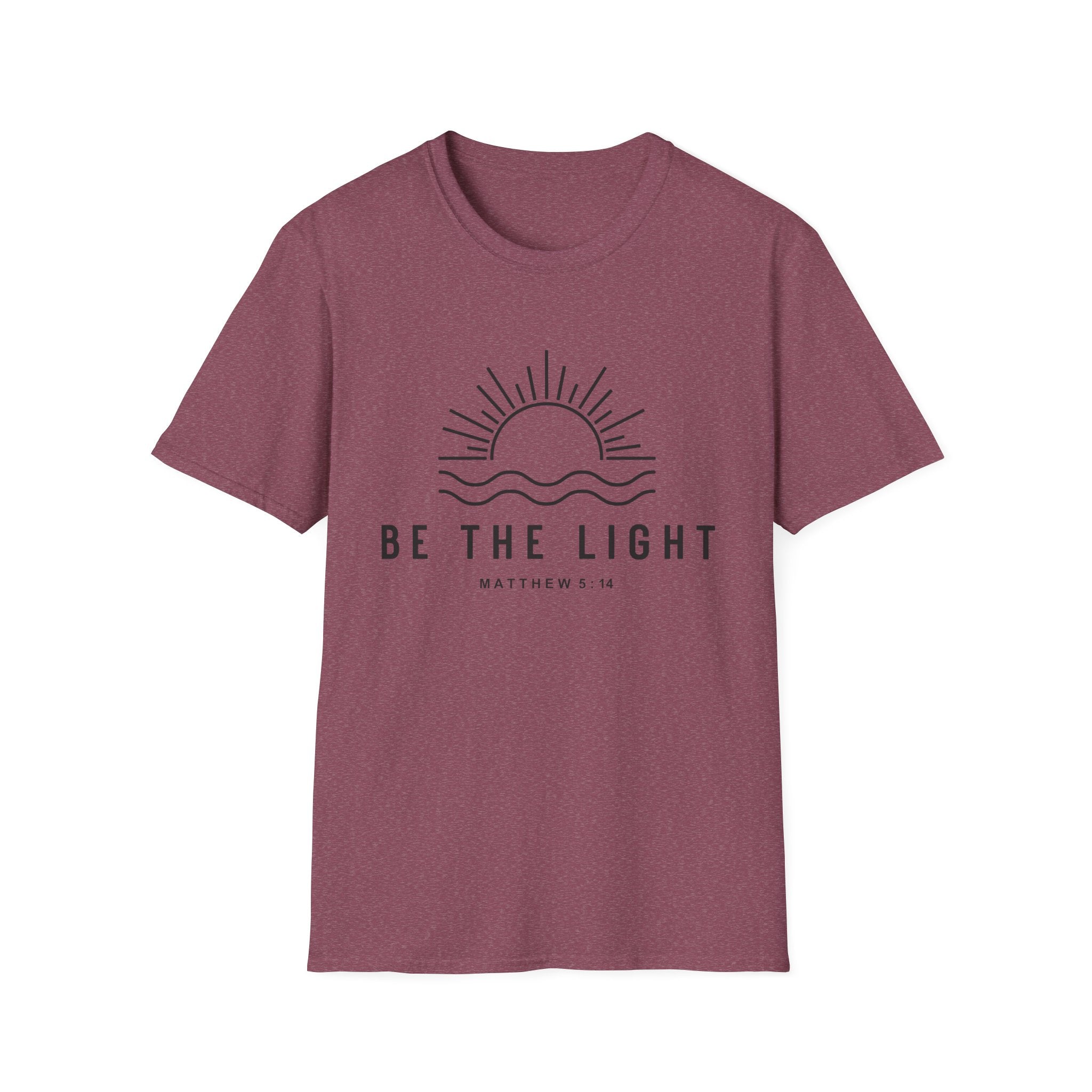 Be The Light Unisex T-Shirt - Inspirational Christian Apparel, Faith-Based Gift, Summer Wear, Positive Vibes, Matthew 5:14