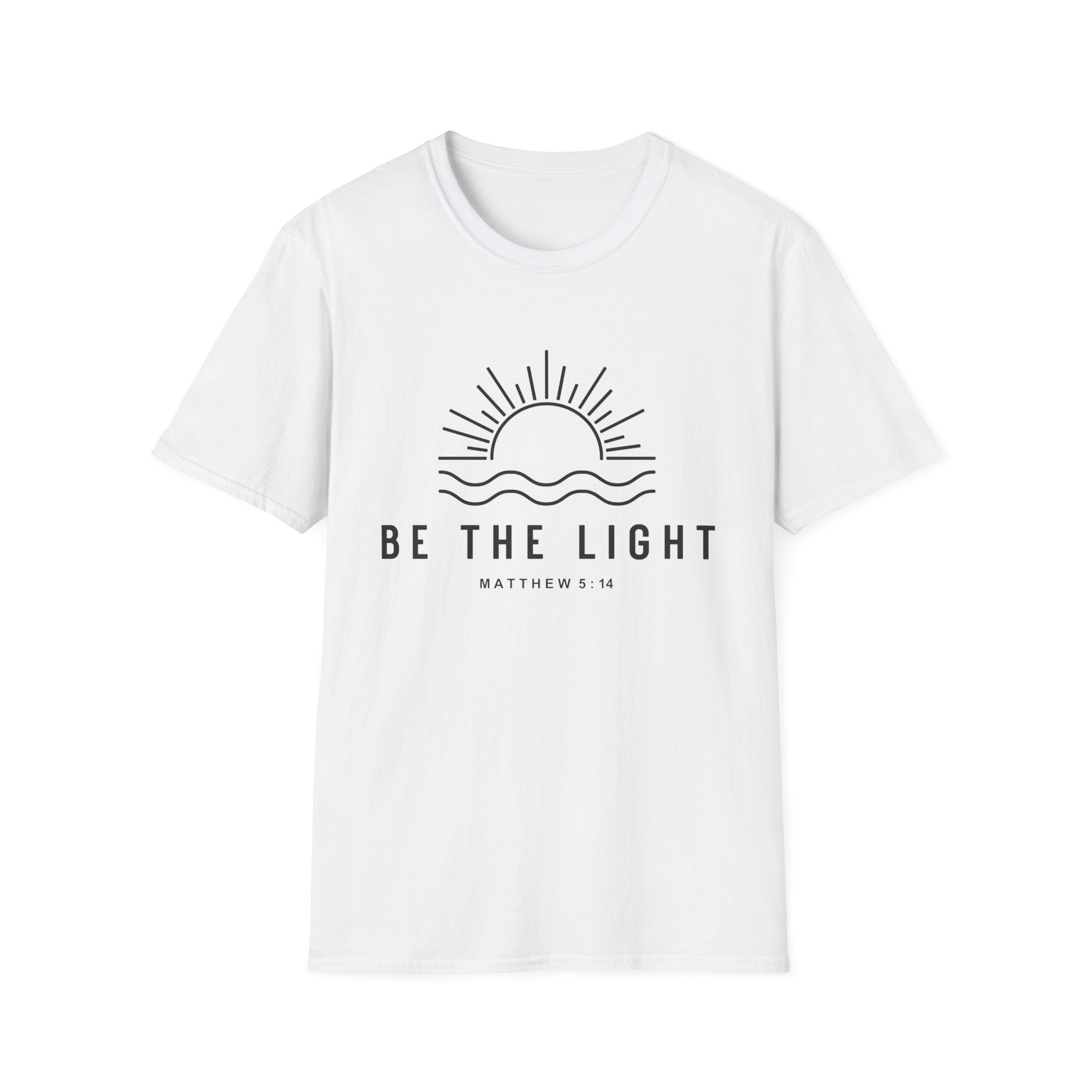 Be The Light Unisex T-Shirt - Inspirational Christian Apparel, Faith-Based Gift, Summer Wear, Positive Vibes, Matthew 5:14