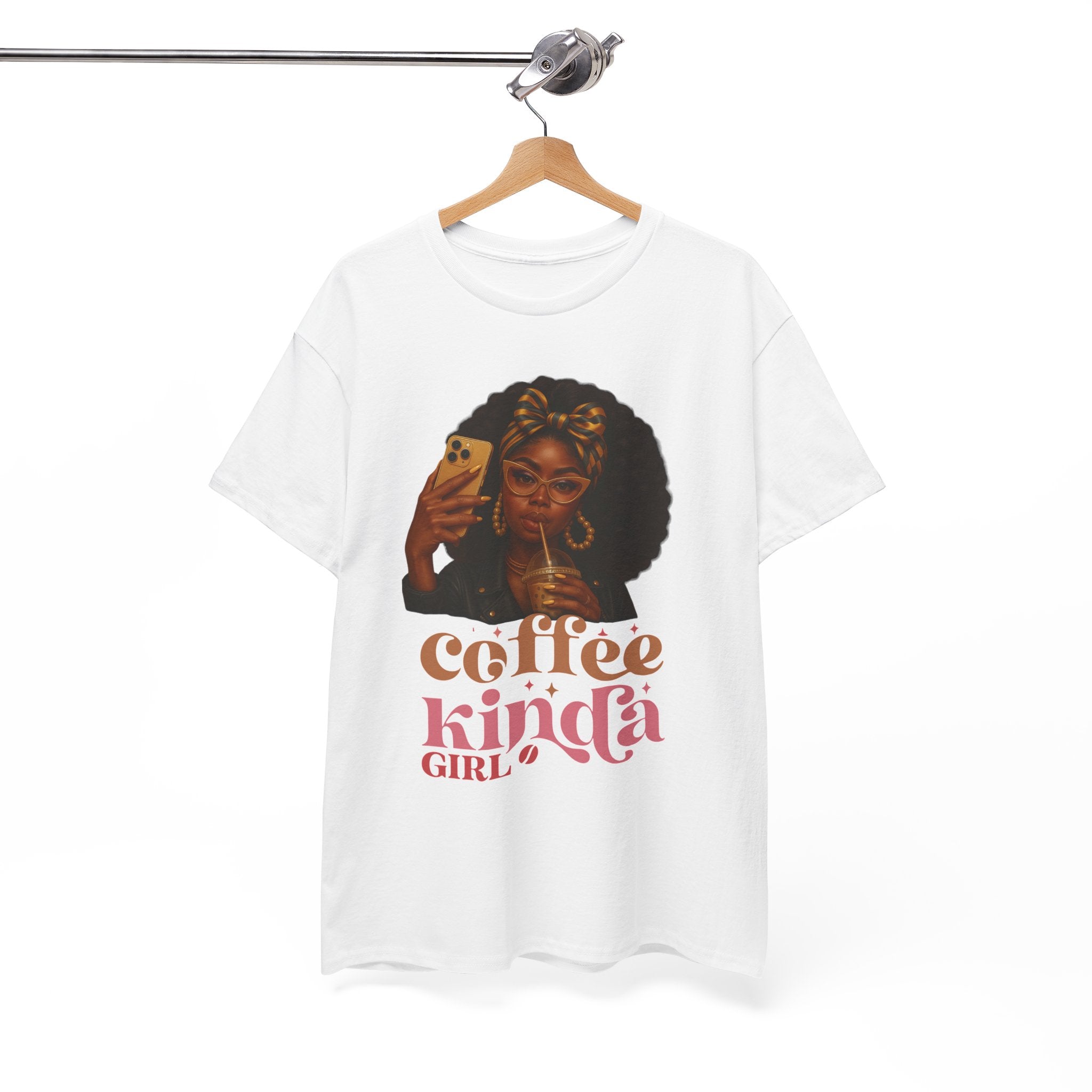 Coffee Kinda Girl Tee – Trendy Cotton T-Shirt for Coffee Lovers