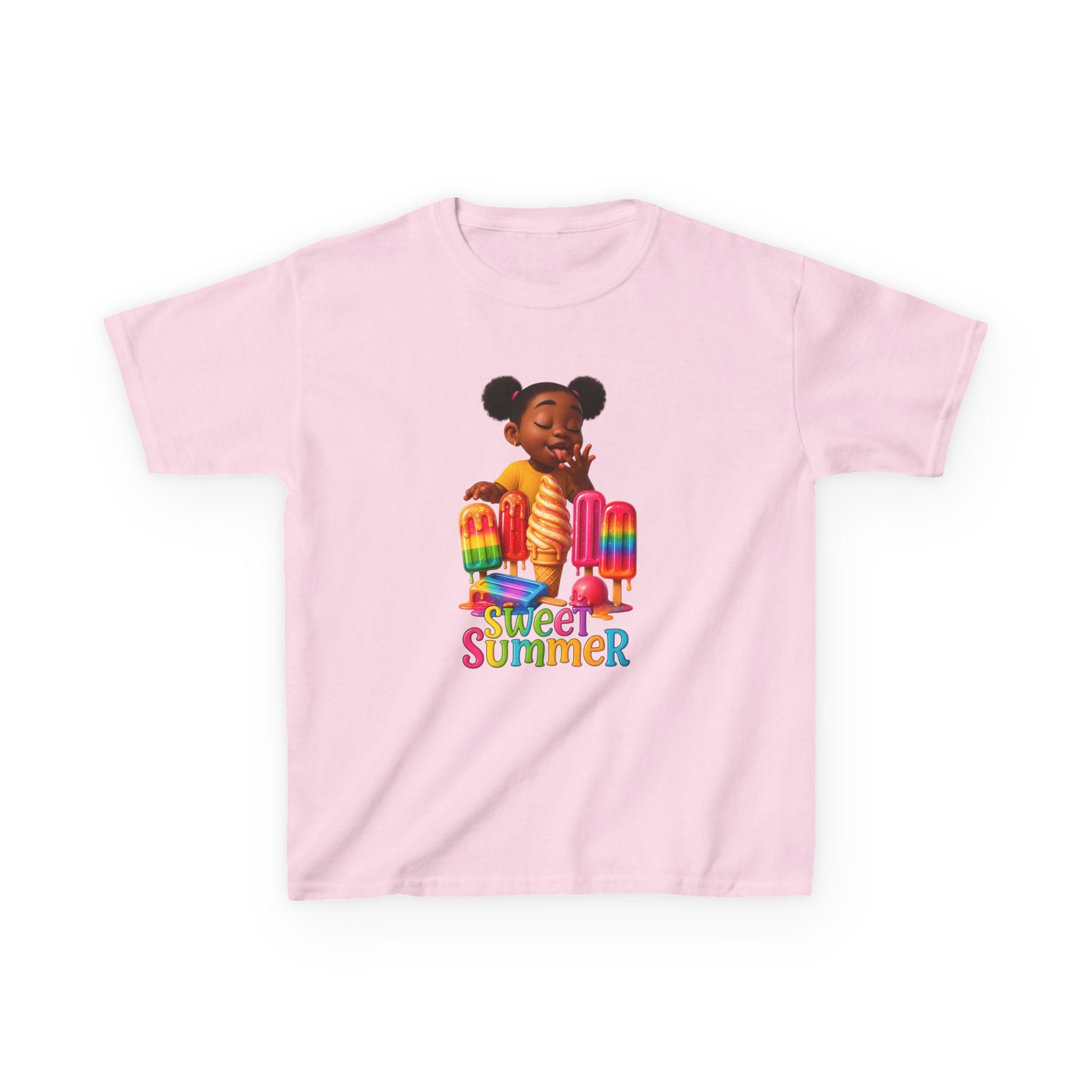 Kids Summer Ice Cream Tee - "Sweet Summer" Graphic T-Shirt