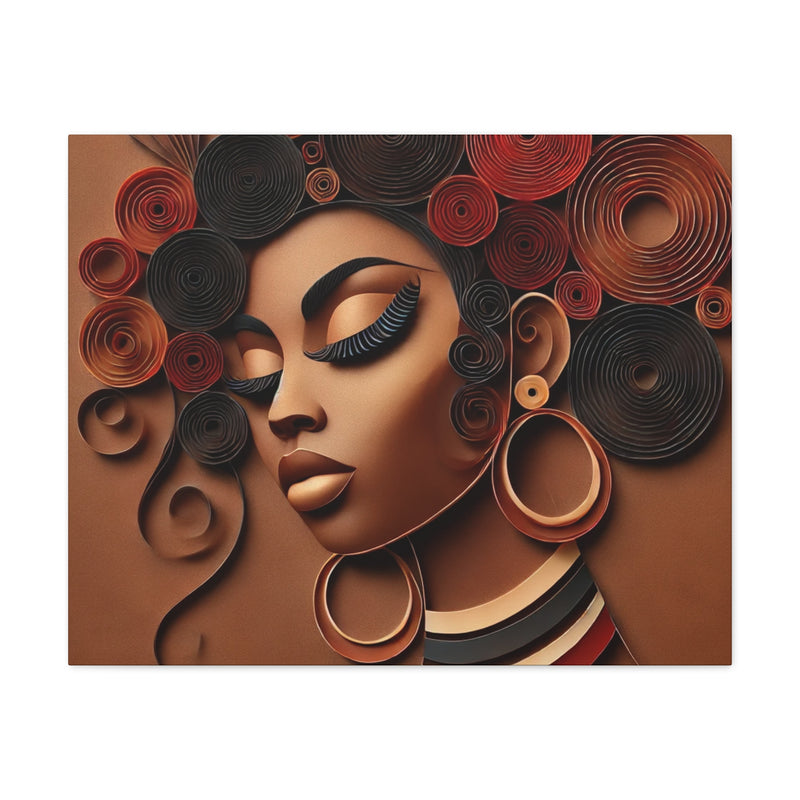 Crowned in Heritage Canvas Art - Contemporary Portrait for Home Decor