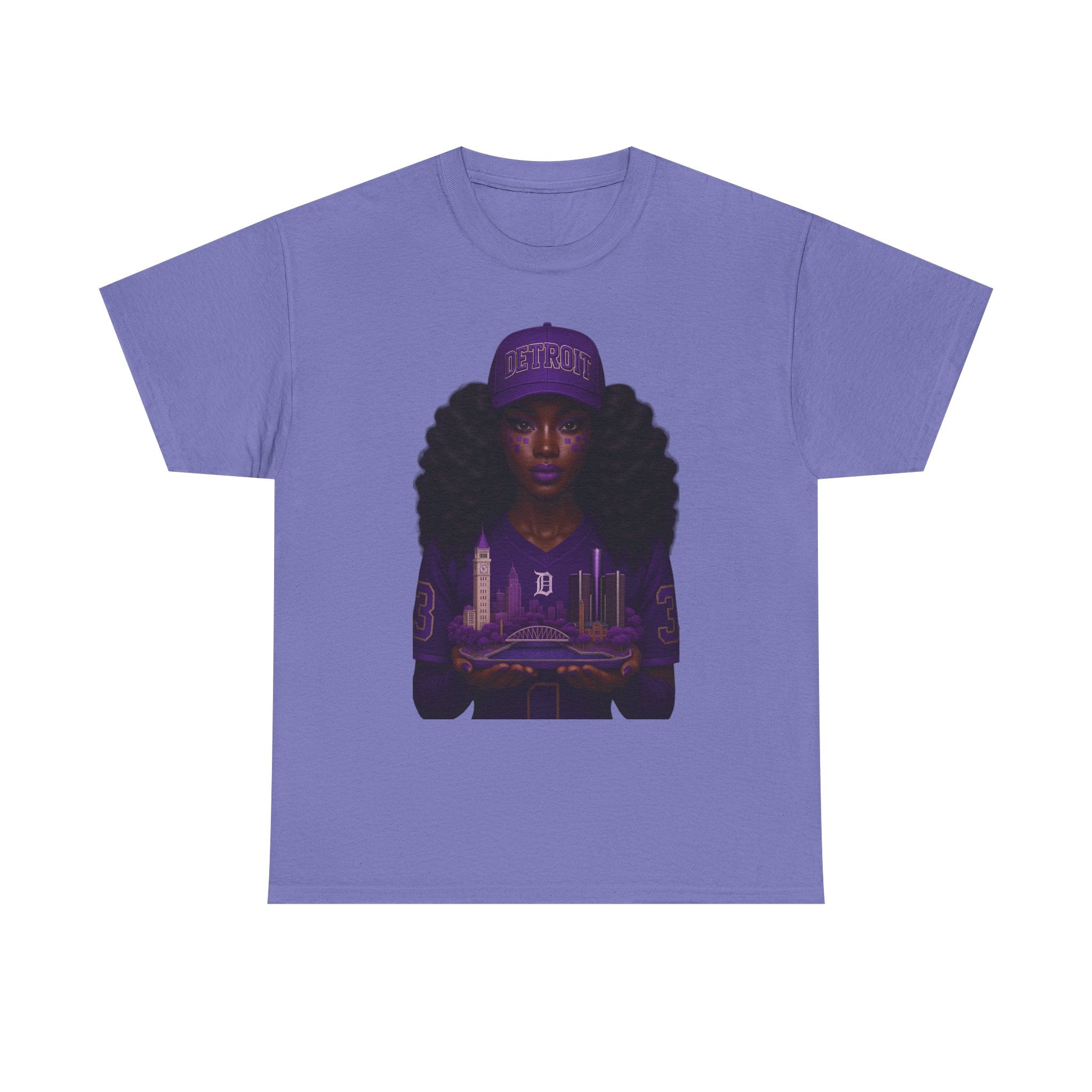 Purple Urban Culture Unisex Tee, Black Girl Magic Shirt, Empowerment T-Shirt, Hip Hop Fashion Top, Streetwear Outfit