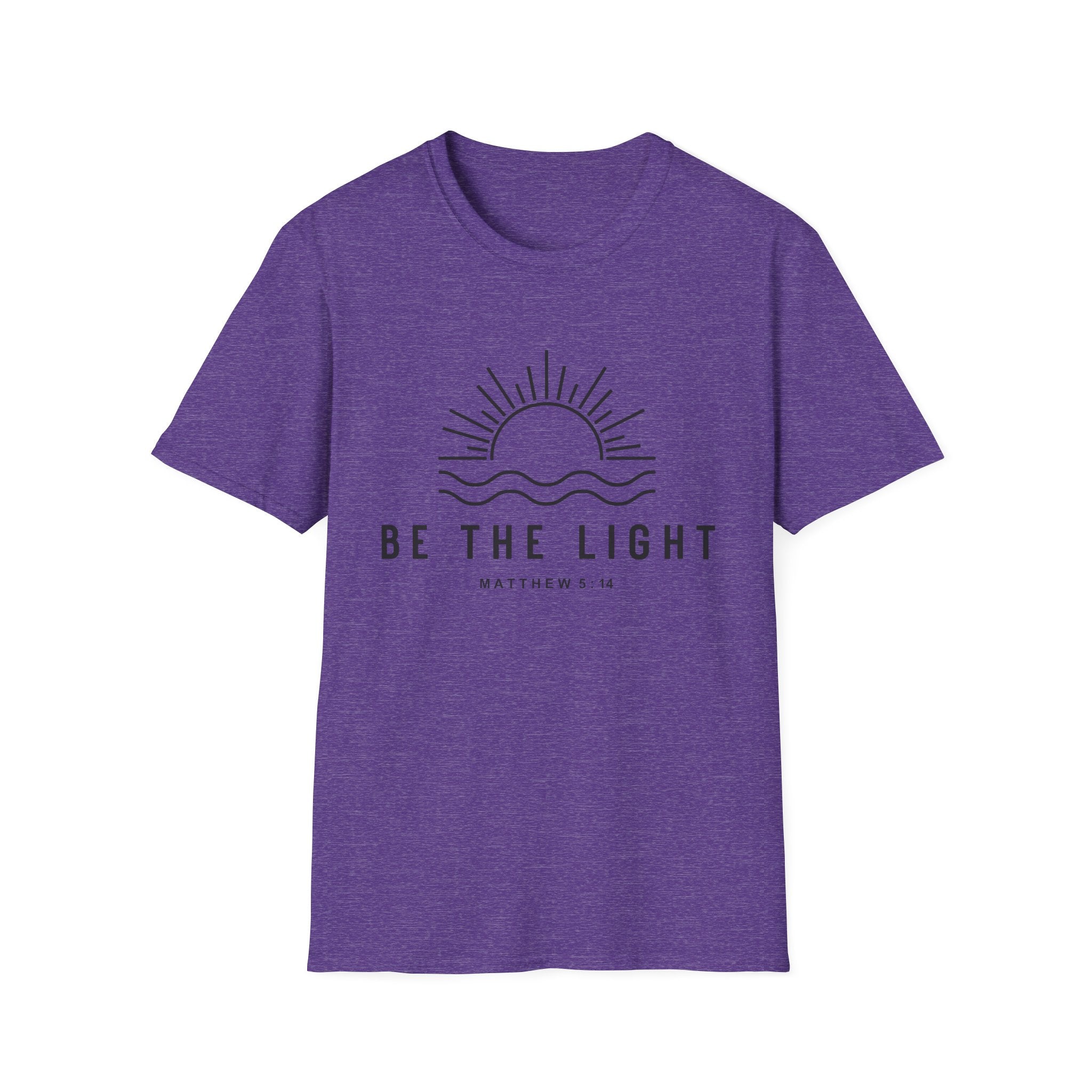 Be The Light Unisex T-Shirt - Inspirational Christian Apparel, Faith-Based Gift, Summer Wear, Positive Vibes, Matthew 5:14