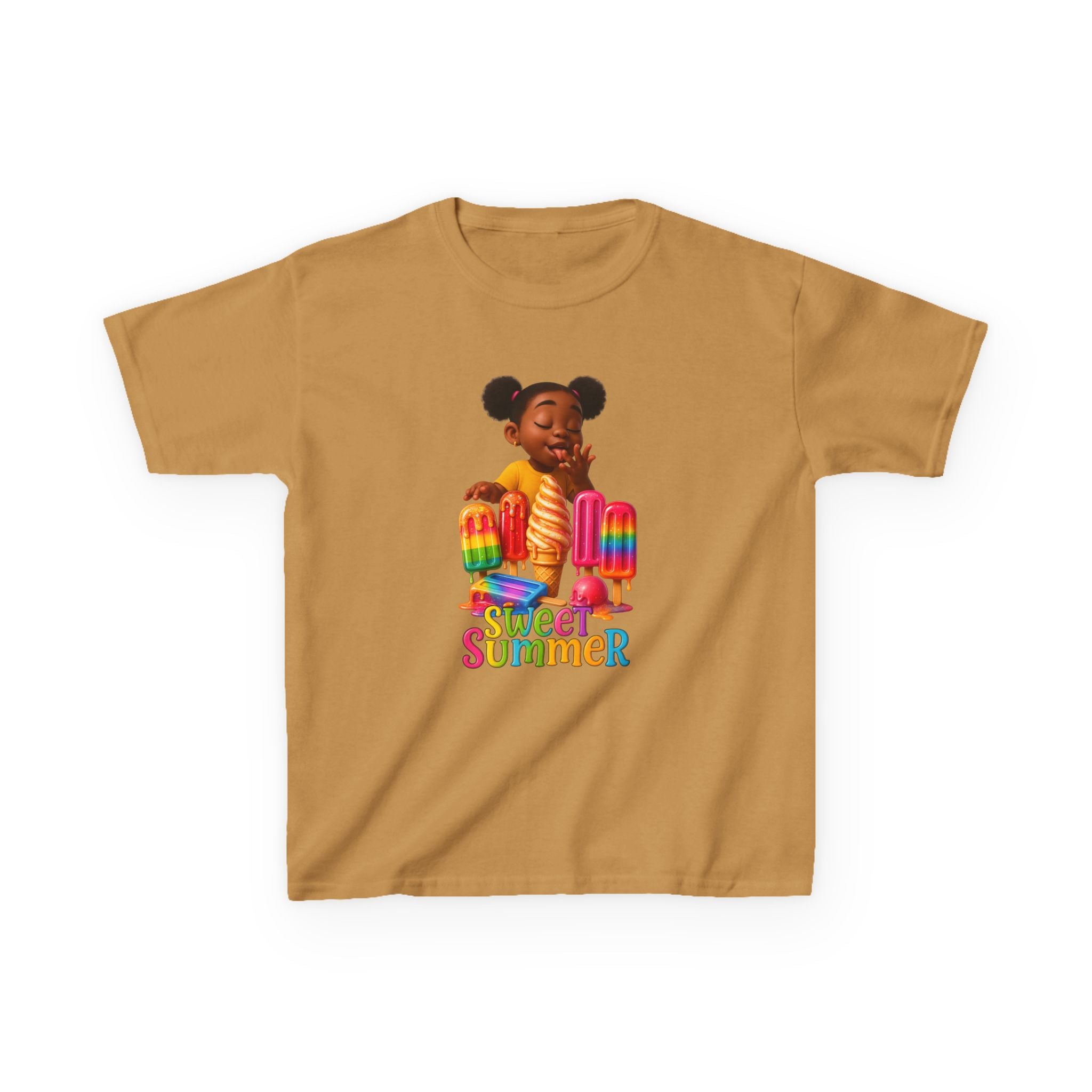Kids Summer Ice Cream Tee - "Sweet Summer" Graphic T-Shirt