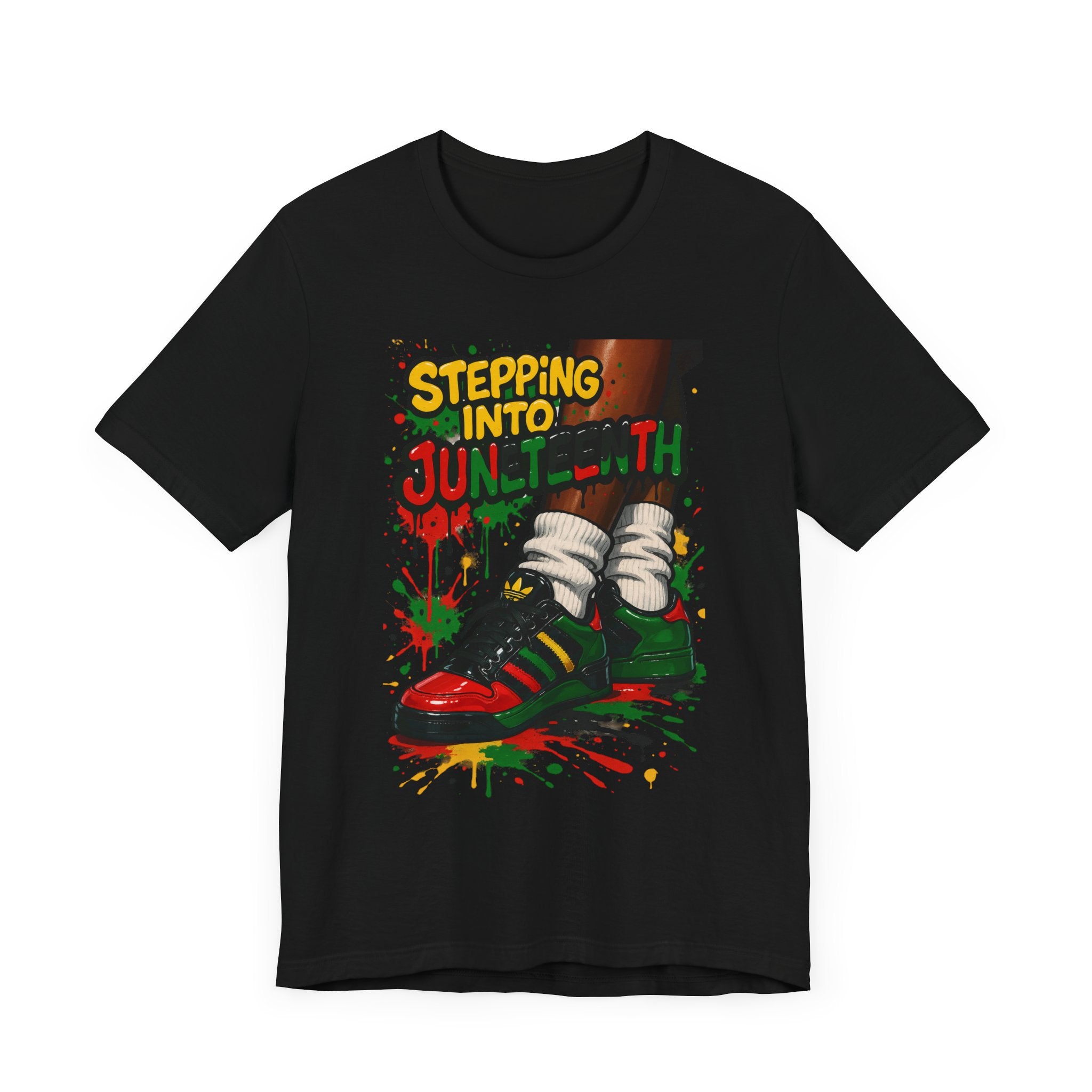 Out Stepping Into Juneteenth Unisex Jersey Tee, Retro Shirt, Celebrate Freedom, Black History, Juneteenth Apparel, Gift for Activists