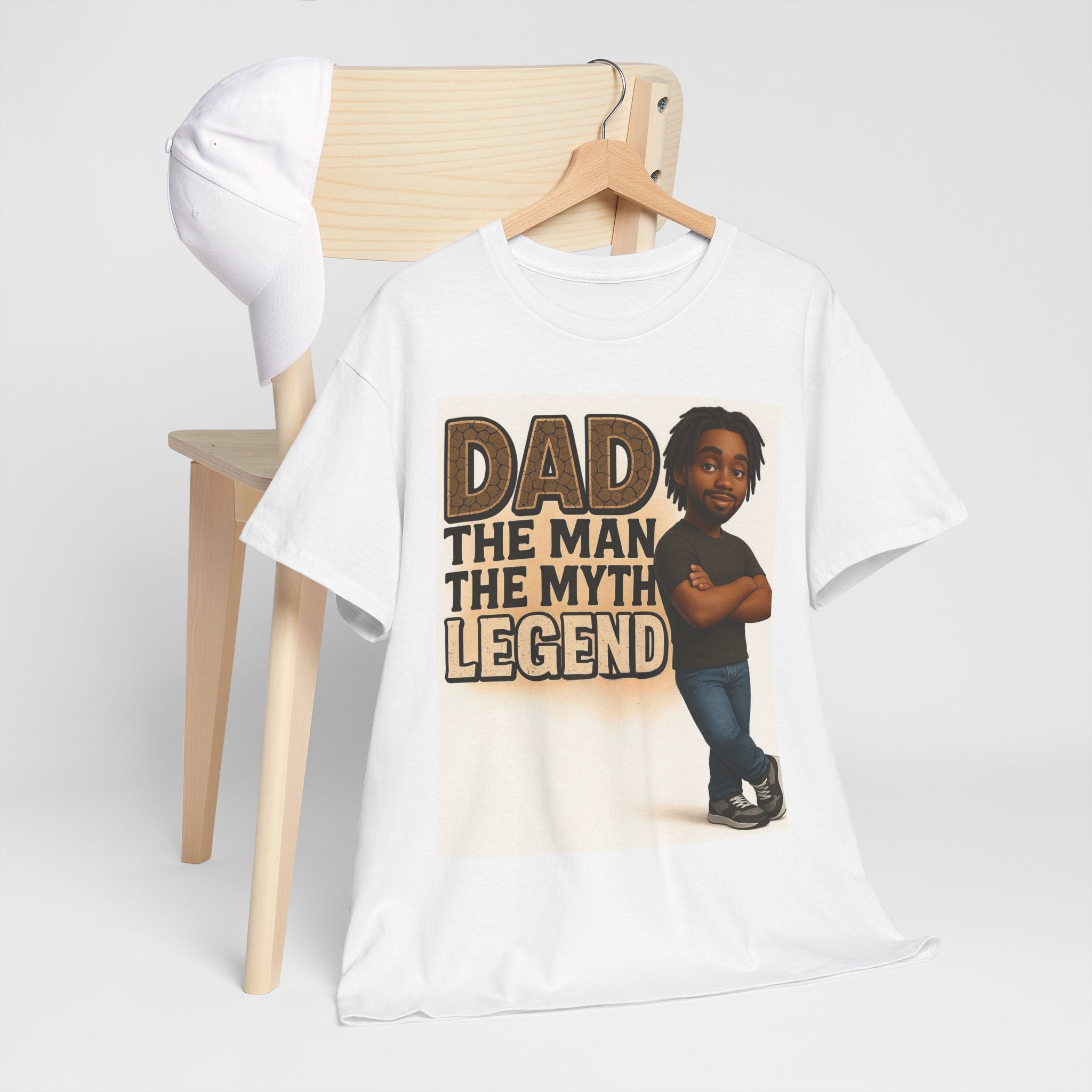 Daddy Legend  Heavy Cotton Tee | Perfect Gift for Father's Day, Birthday, Casual Wear, Family Gatherings, Everyday Comfort