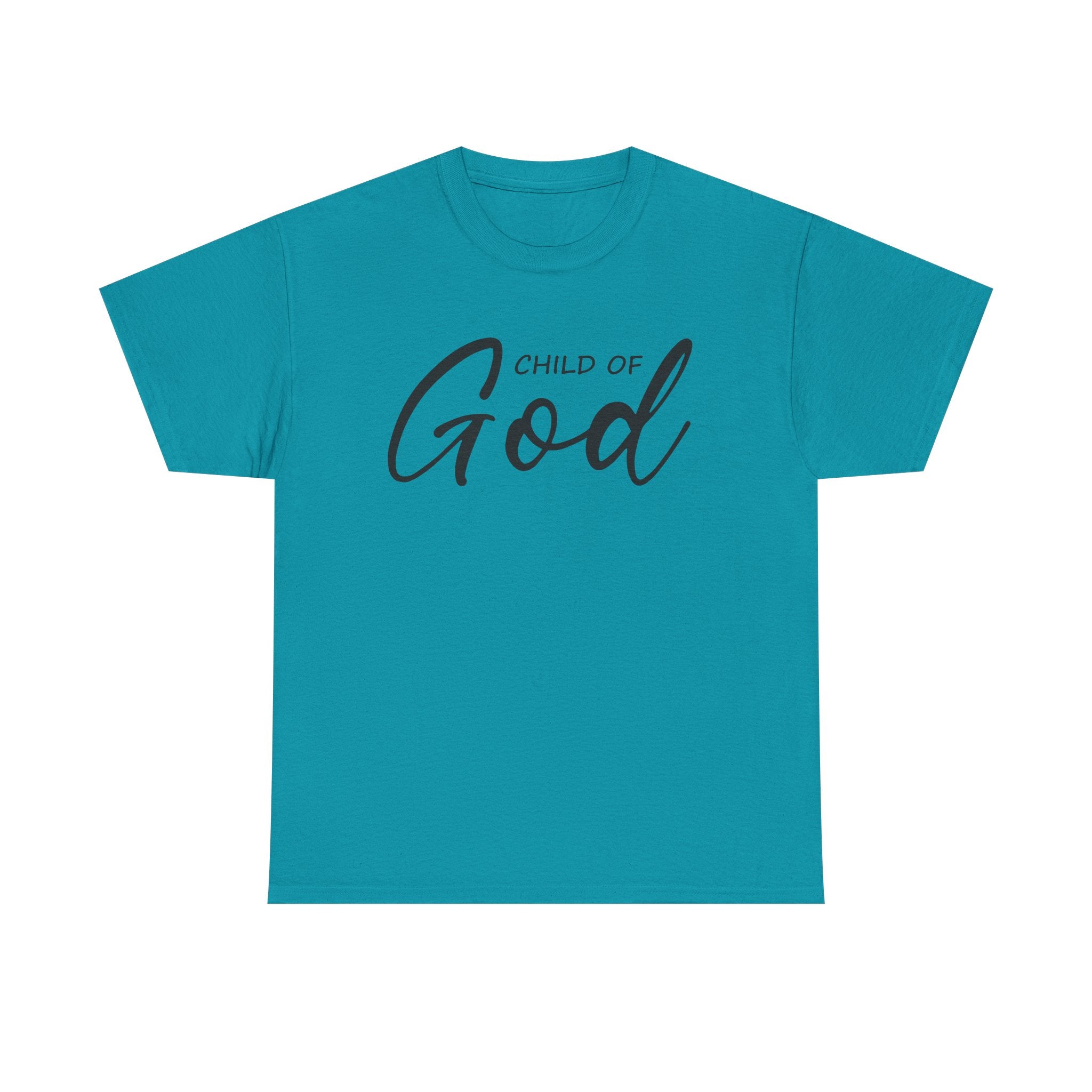 Child of God Unisex Heavy Cotton Tee - Faith T-Shirt, Spiritual Gift, Church Events, Casual Wear, Everyday Comfort