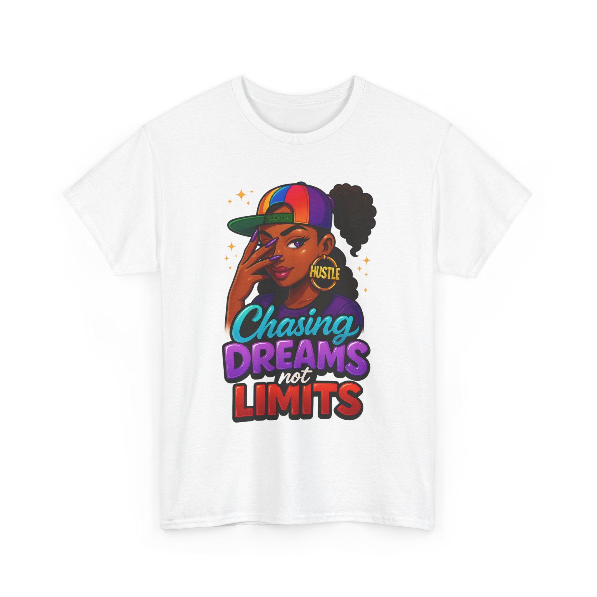 Chasing Dreams Unisex Heavy Cotton Tee - Inspirational Hustle Shirt