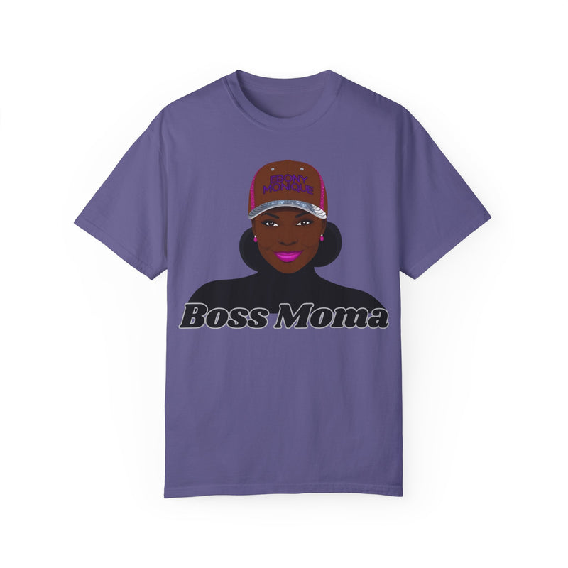 Boss Moma Unisex Garment-Dyed T-Shirt - Empowerment Tee for Moms