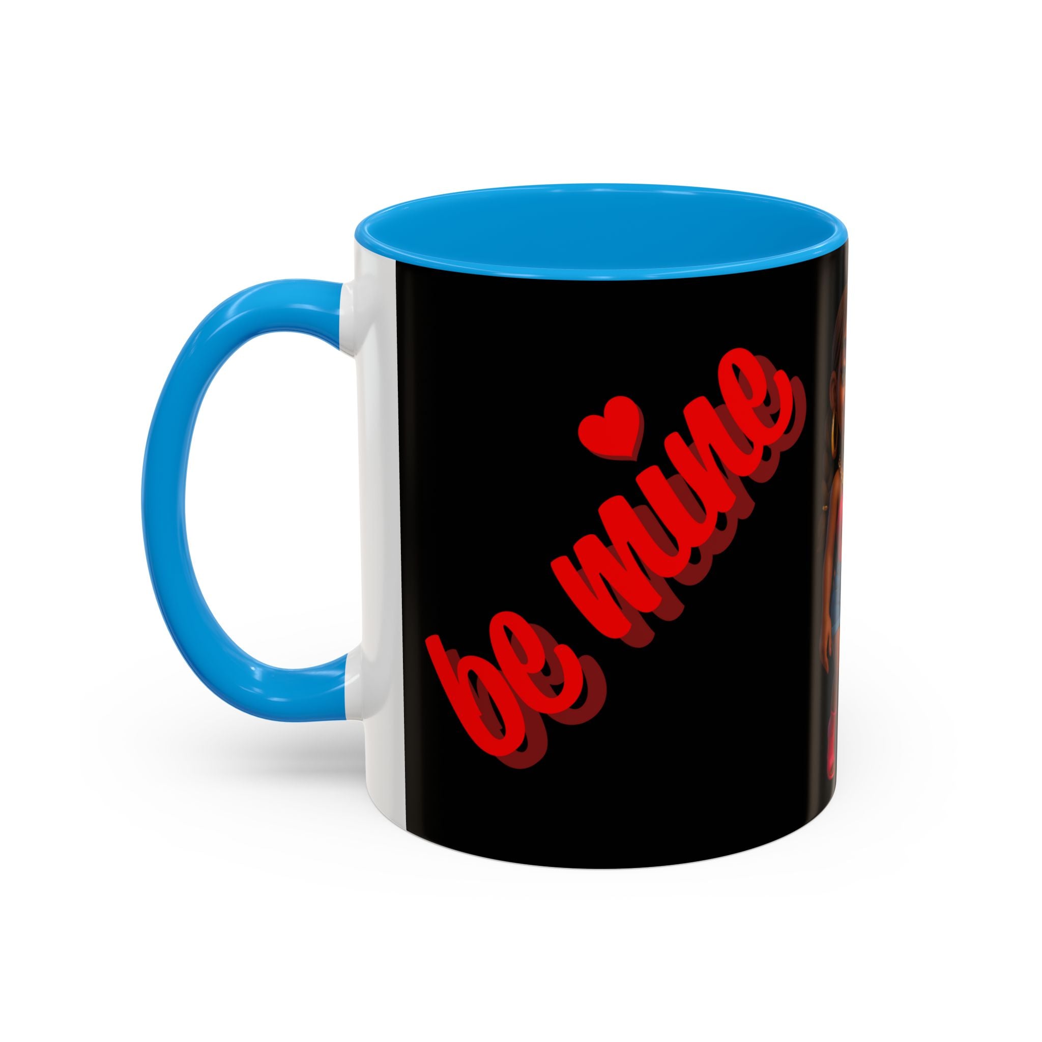 Colorful Be Mine Mug - Fun Couple Design, Perfect Gift for Love and Friendship