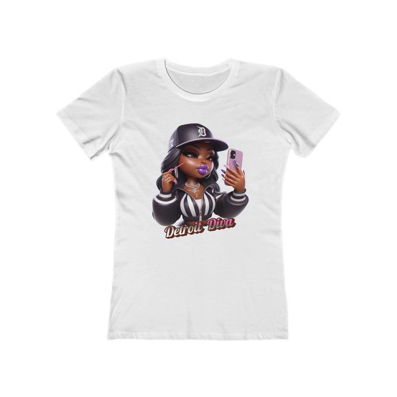Detroit Diva Graphic Women's Boyfriend Tee