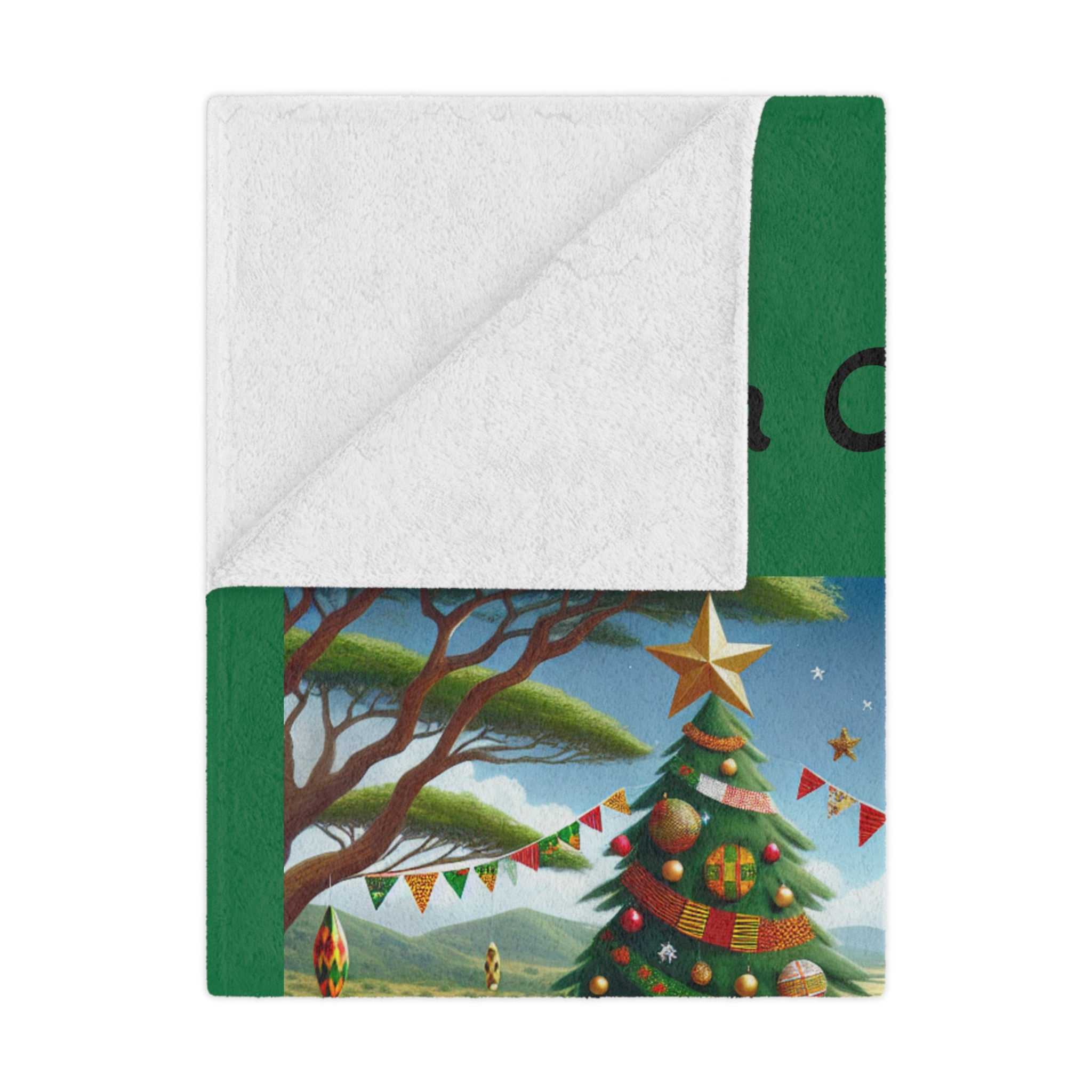 African Christmas Microfiber Blanket