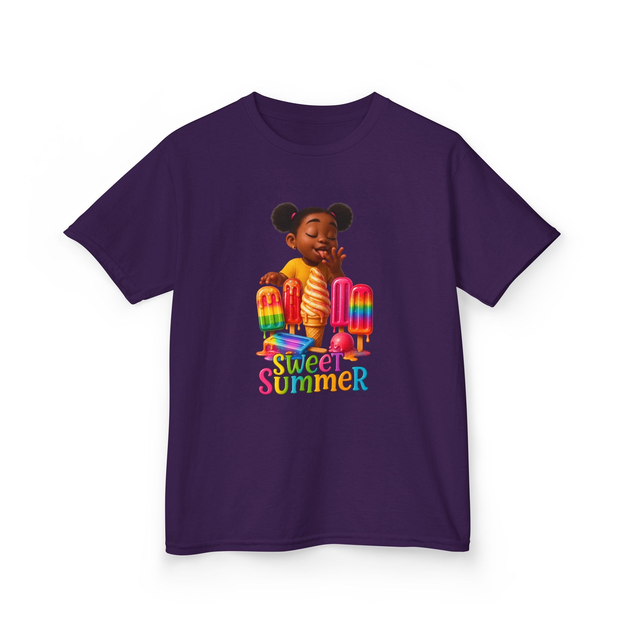 Kids Summer Ice Cream Tee - "Sweet Summer" Graphic T-Shirt
