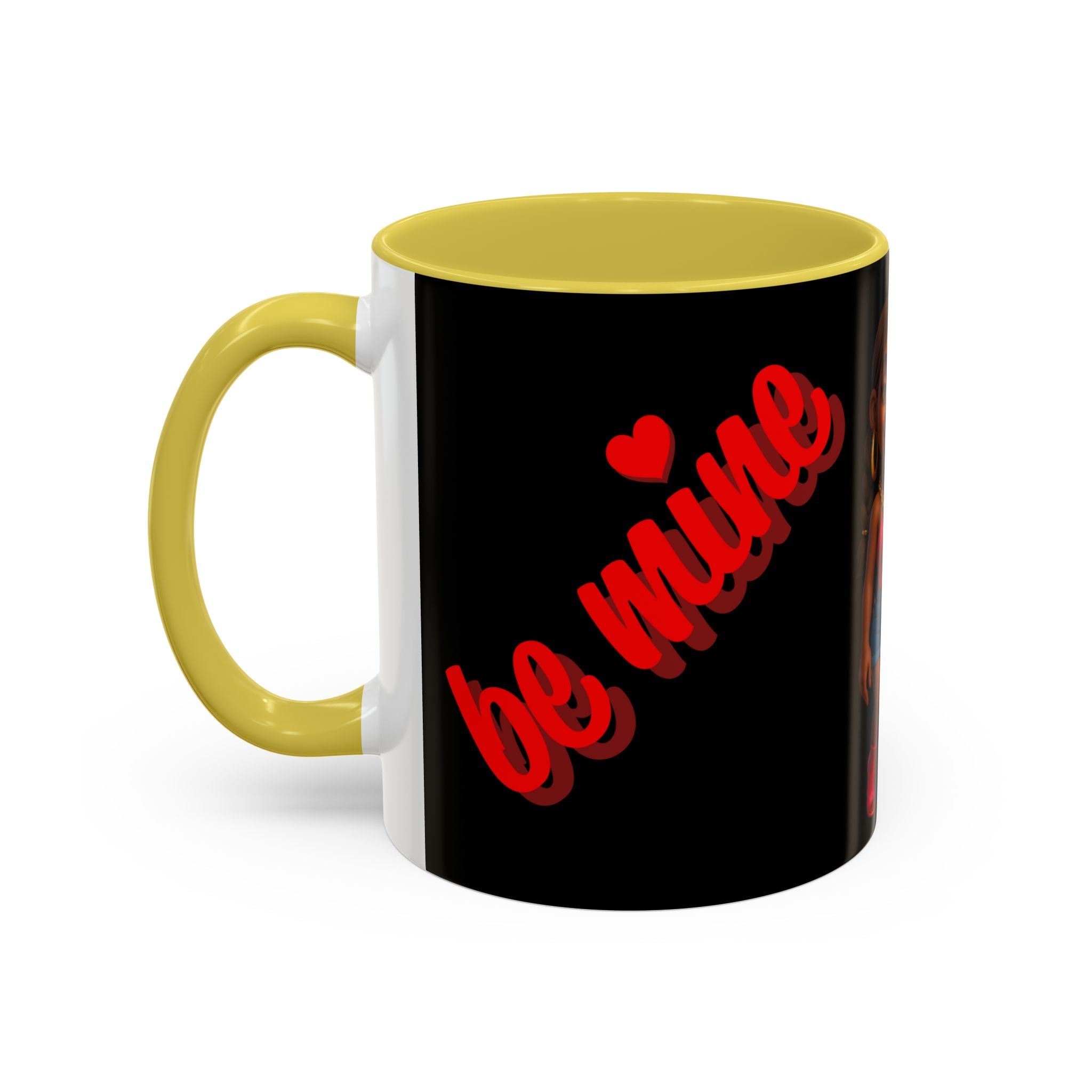 Colorful Be Mine Mug - Fun Couple Design, Perfect Gift for Love and Friendship