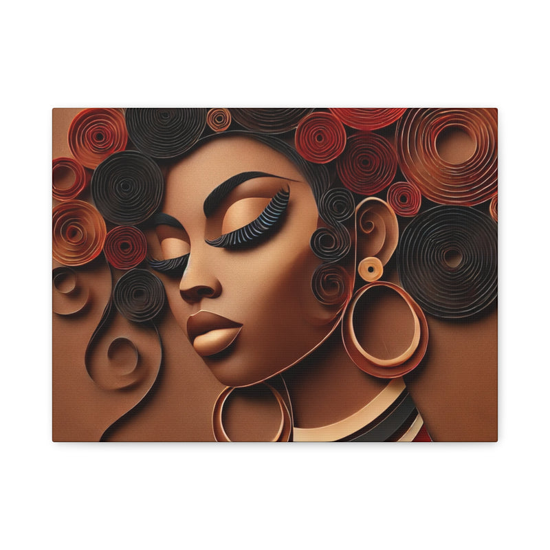 Crowned in Heritage Canvas Art - Contemporary Portrait for Home Decor