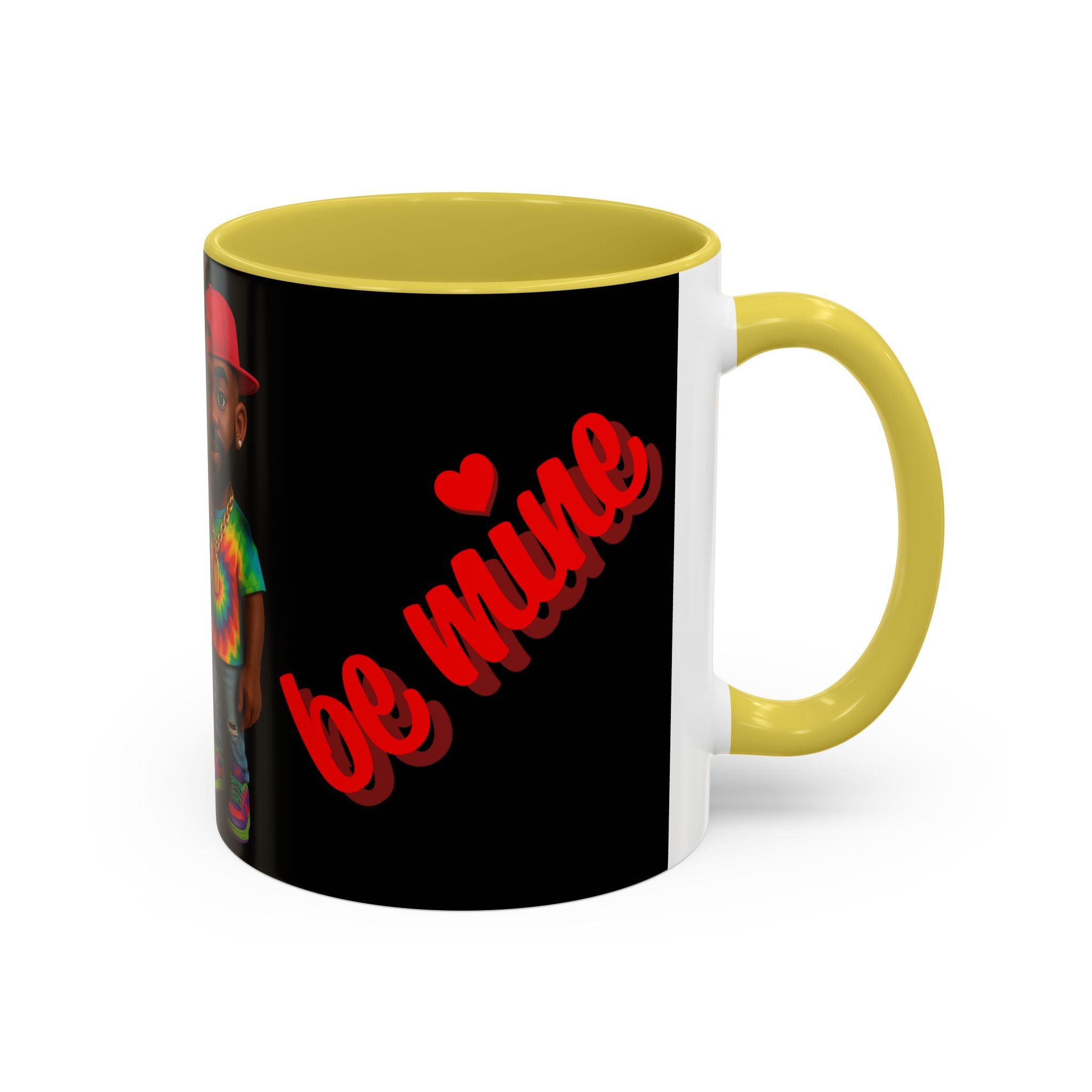 Colorful Be Mine Mug - Fun Couple Design, Perfect Gift for Love and Friendship