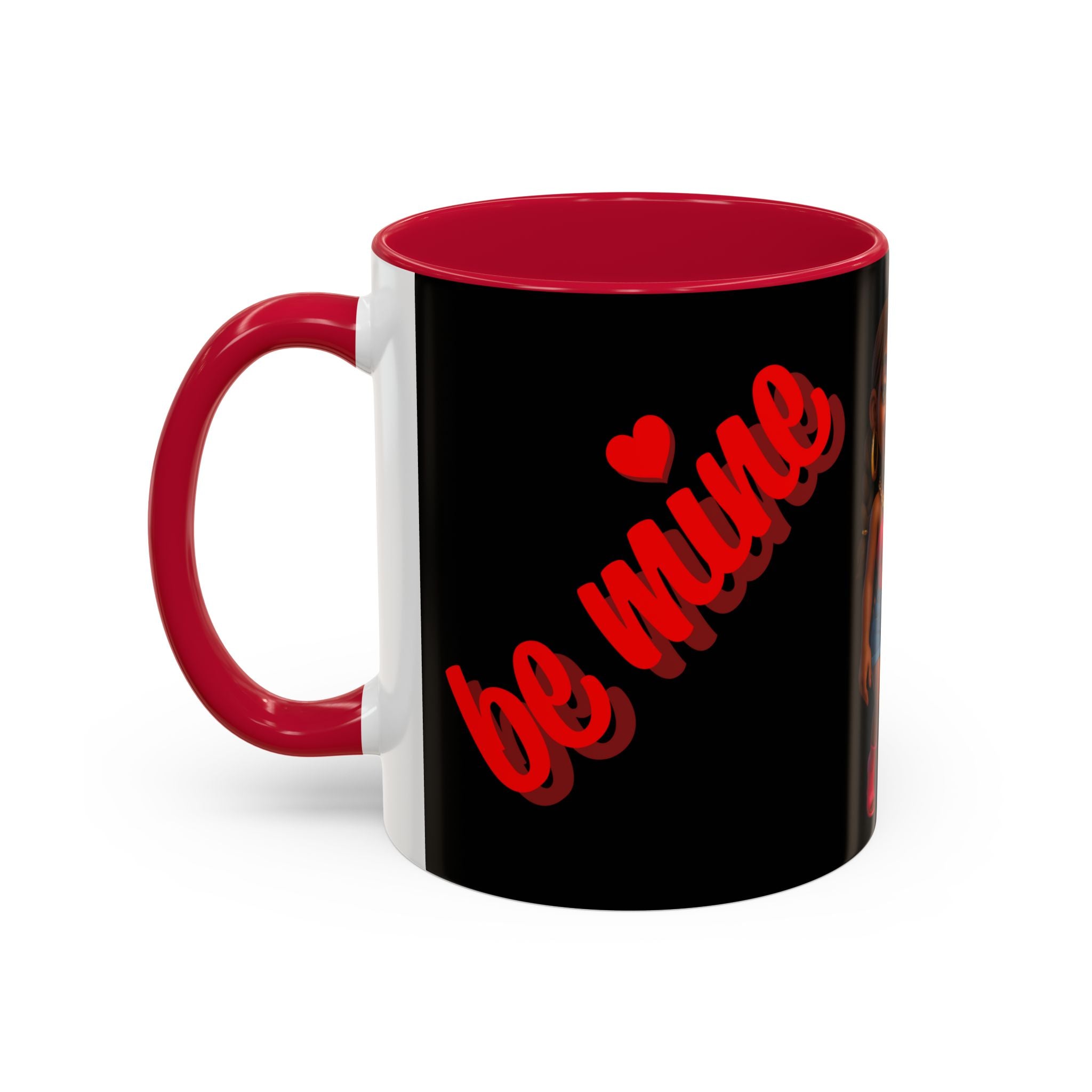 Colorful Be Mine Mug - Fun Couple Design, Perfect Gift for Love and Friendship