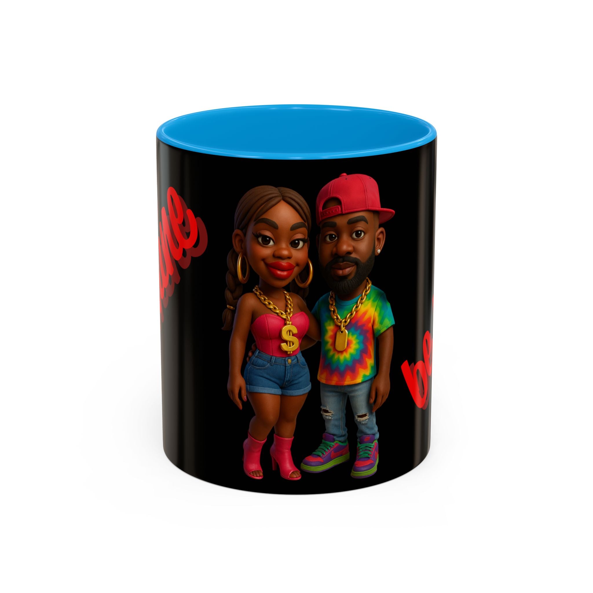 Colorful Be Mine Mug - Fun Couple Design, Perfect Gift for Love and Friendship