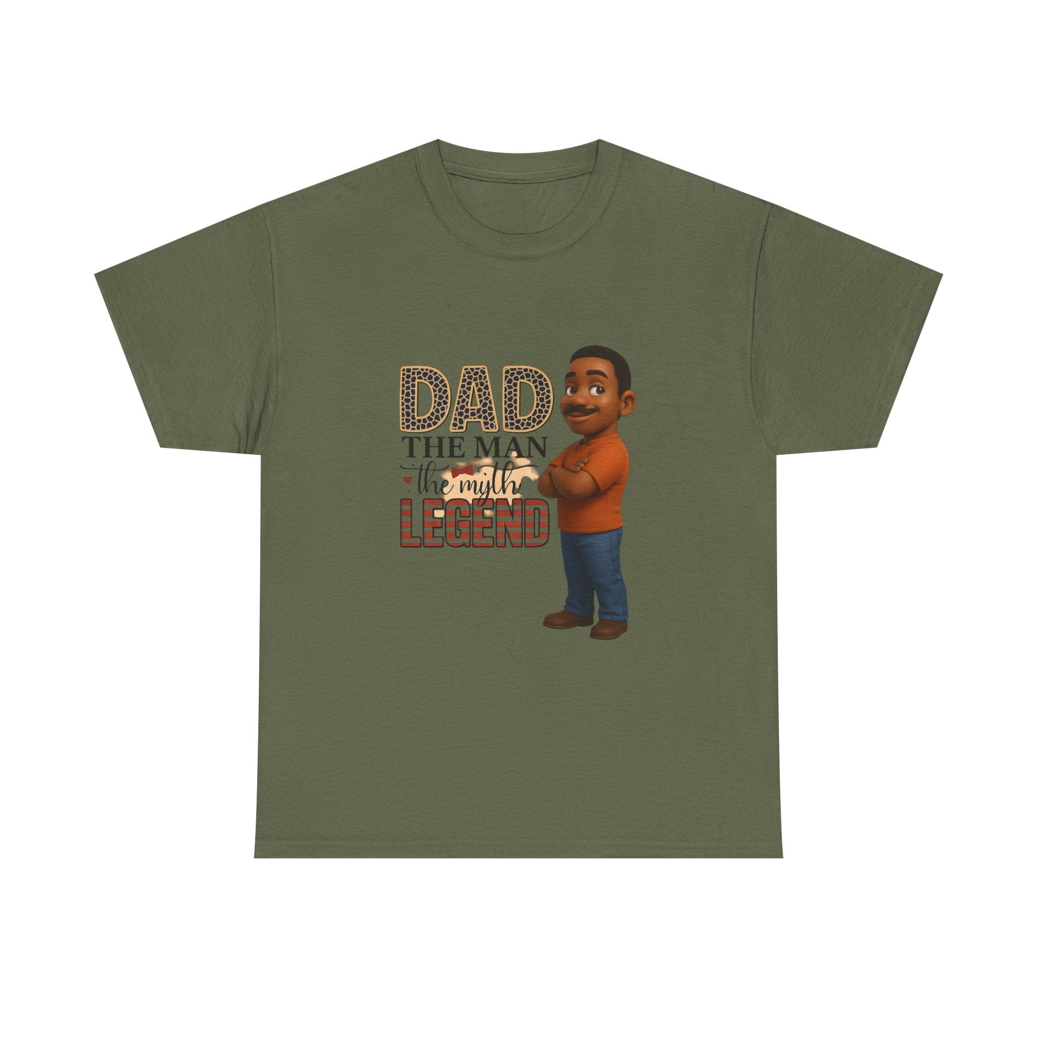 Dad The Man The Myth Legend Unisex Heavy Cotton Tee