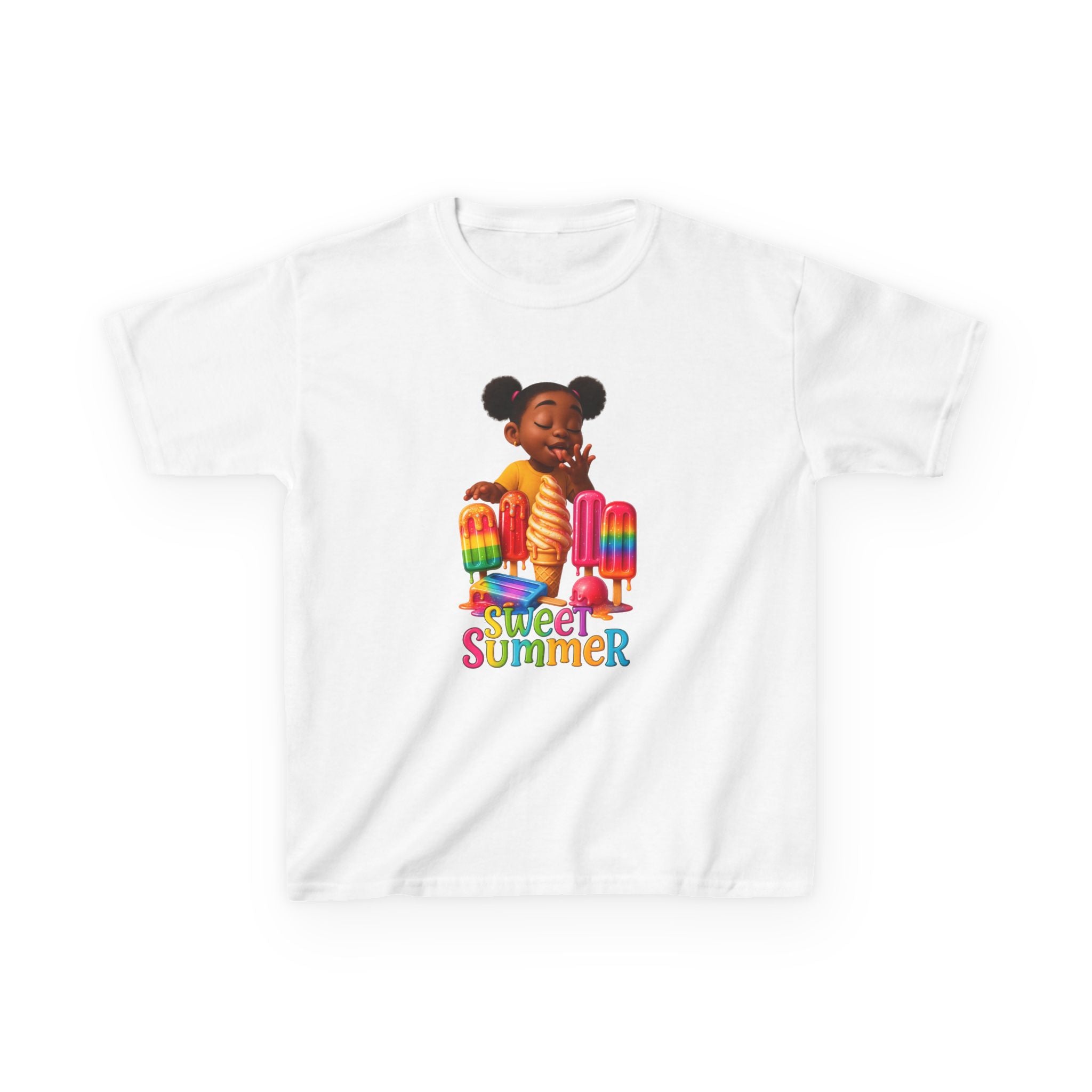 Kids Summer Ice Cream Tee - "Sweet Summer" Graphic T-Shirt